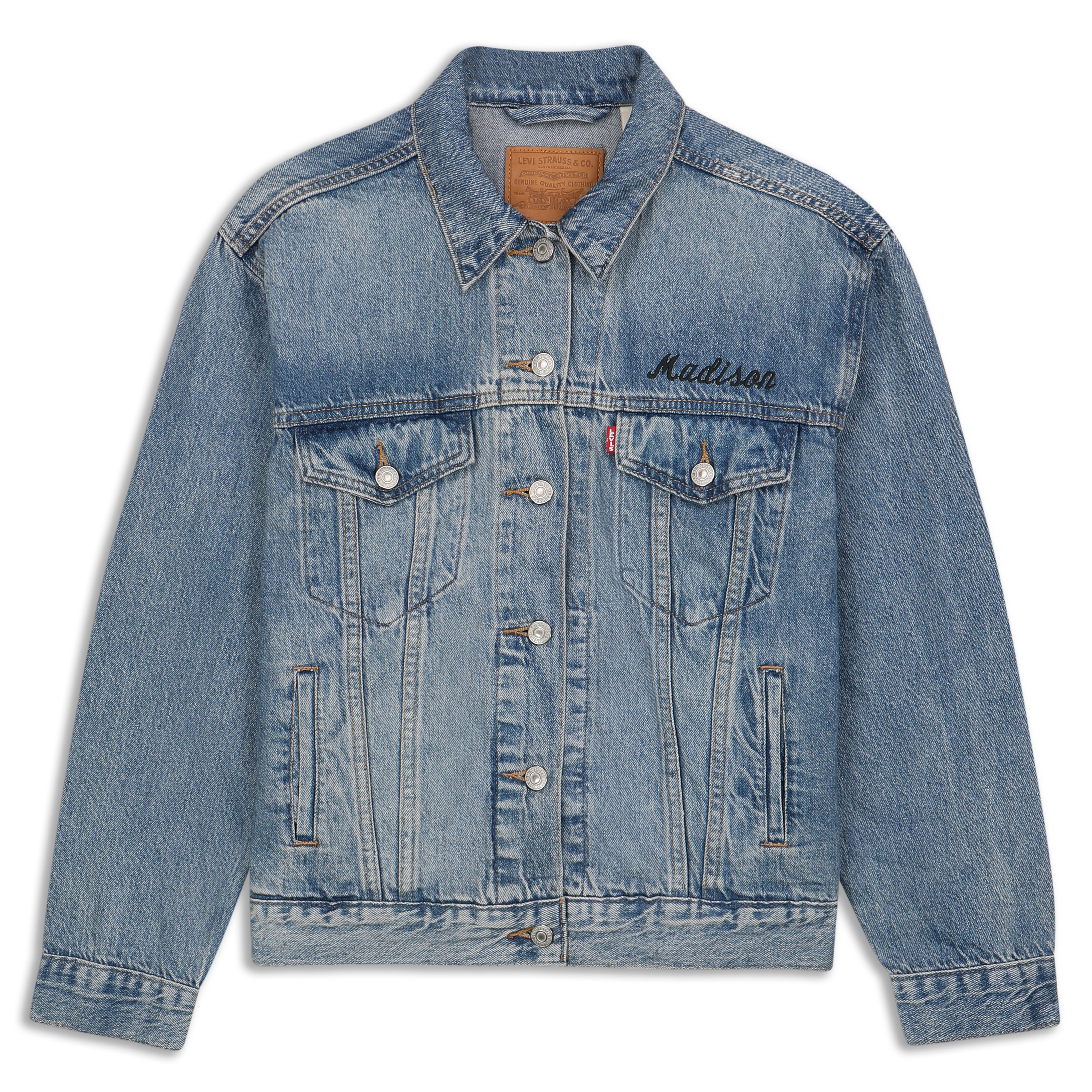 最終値下げ　Levi's Vintage Denim Jackets Vintage Distressed Ripped Levi's Type Denim Trucker Jean