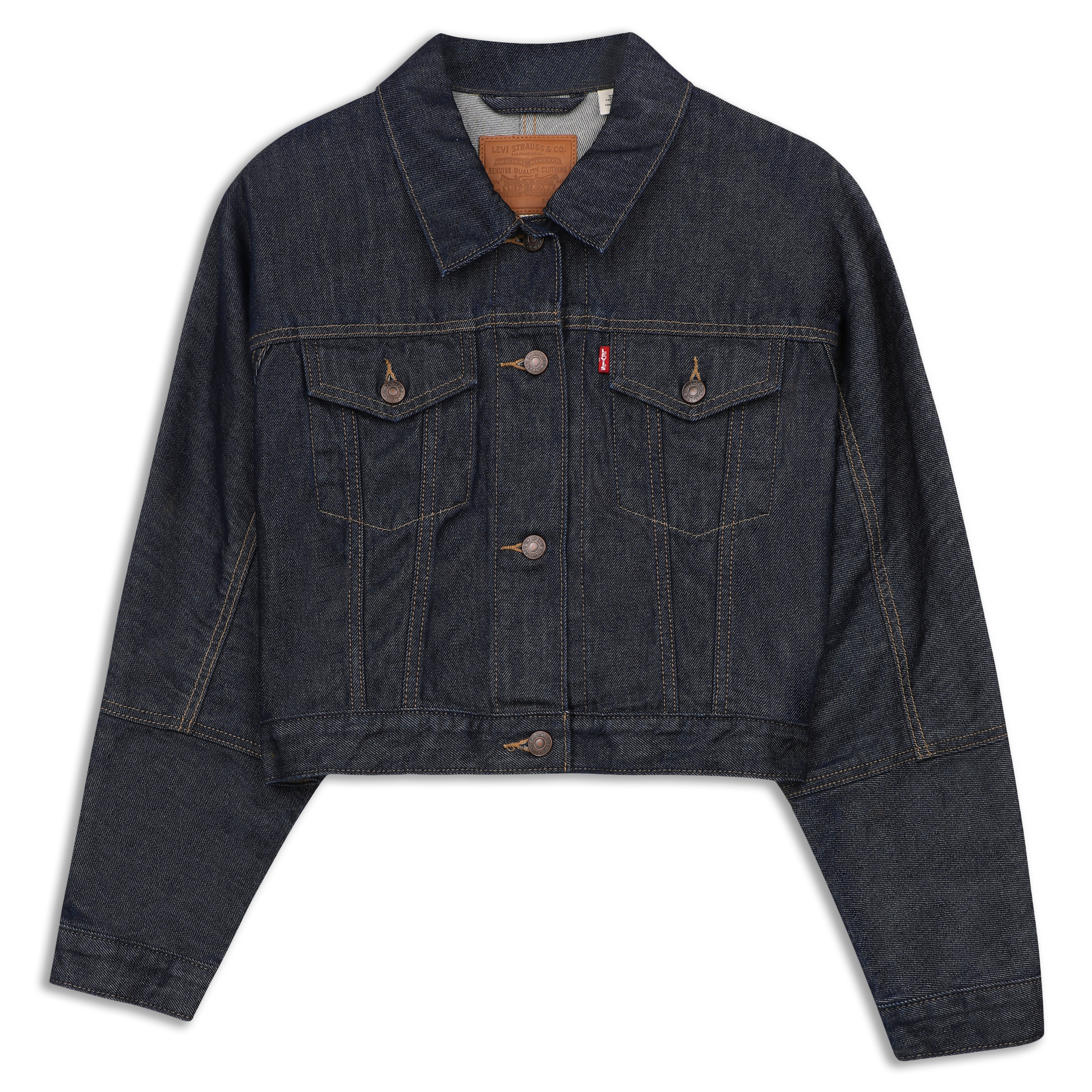 アローズ Linen 100% 2nd Type Trucker Jacket A91550012-dynamic1-pdp?$