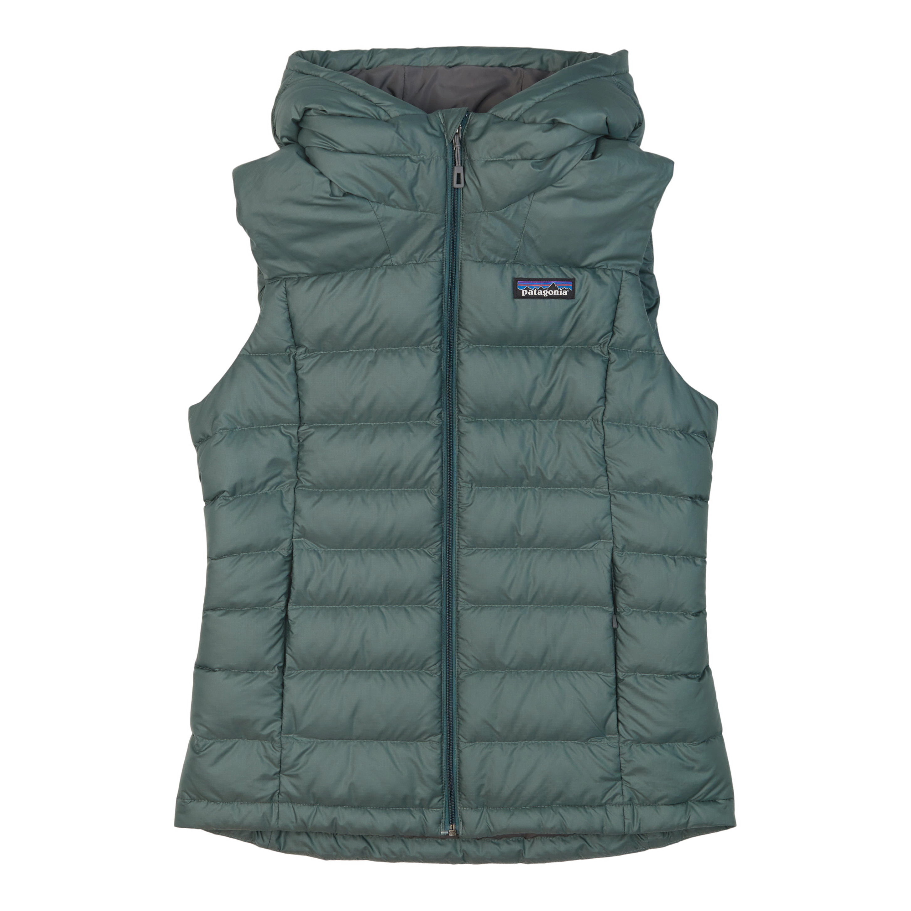 Patagonia Worn Wear Women's Hi-Loft Down Hooded Vest Regen Green