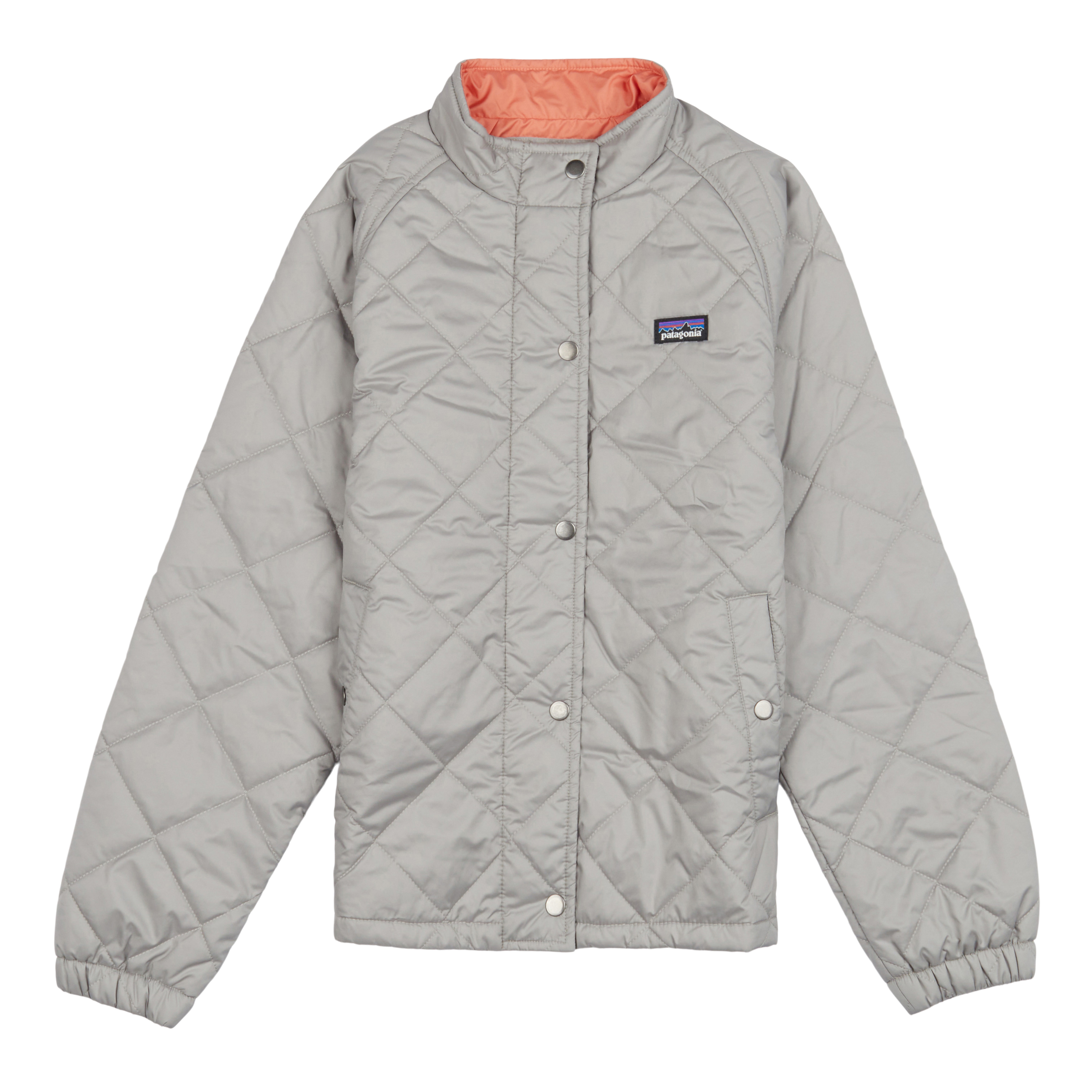 Patagonia Worn Wear Girls' Diamond Quilt Jacket Drifter Grey - Used