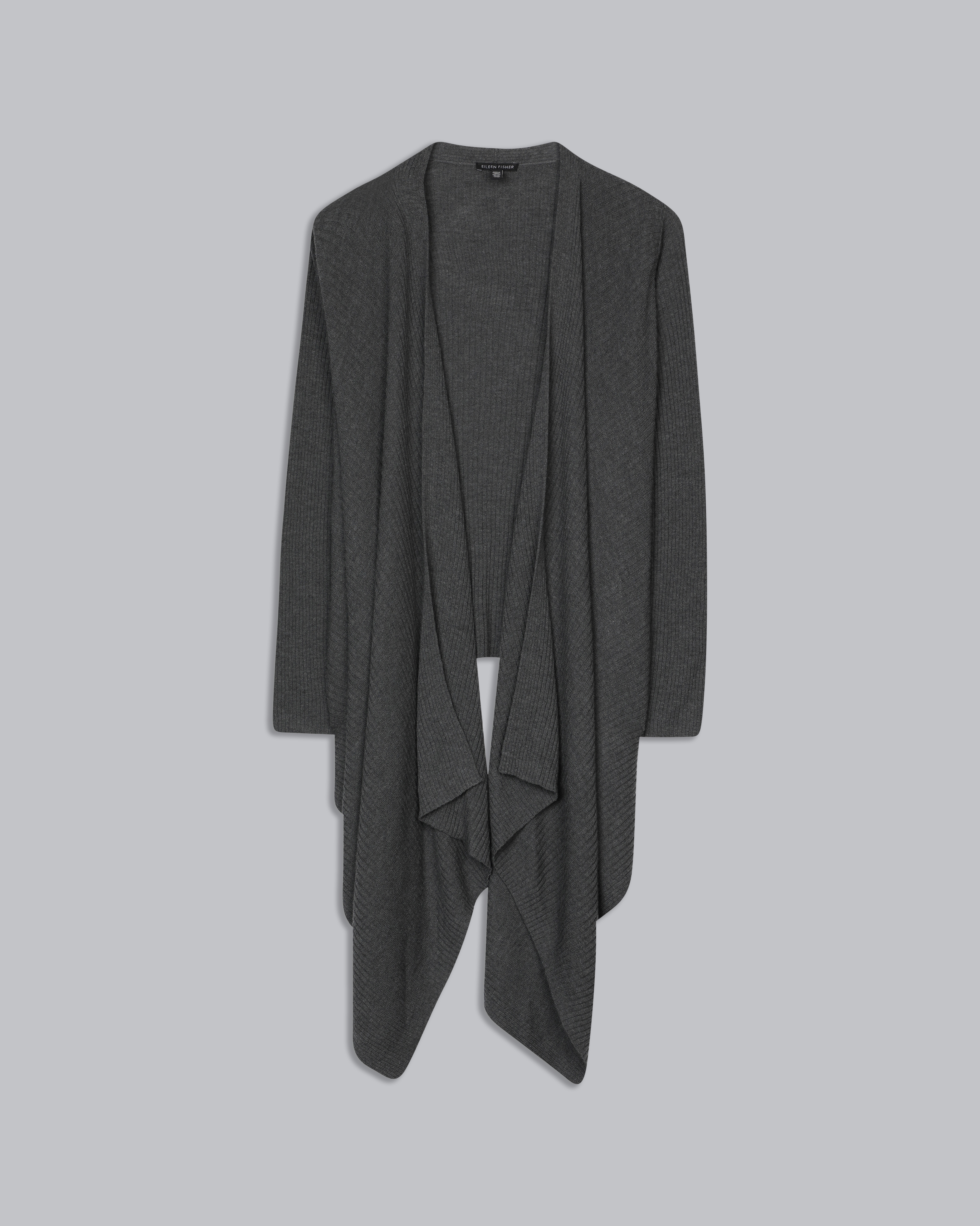 Used Washable Wool Crepe Cardigan Grey 