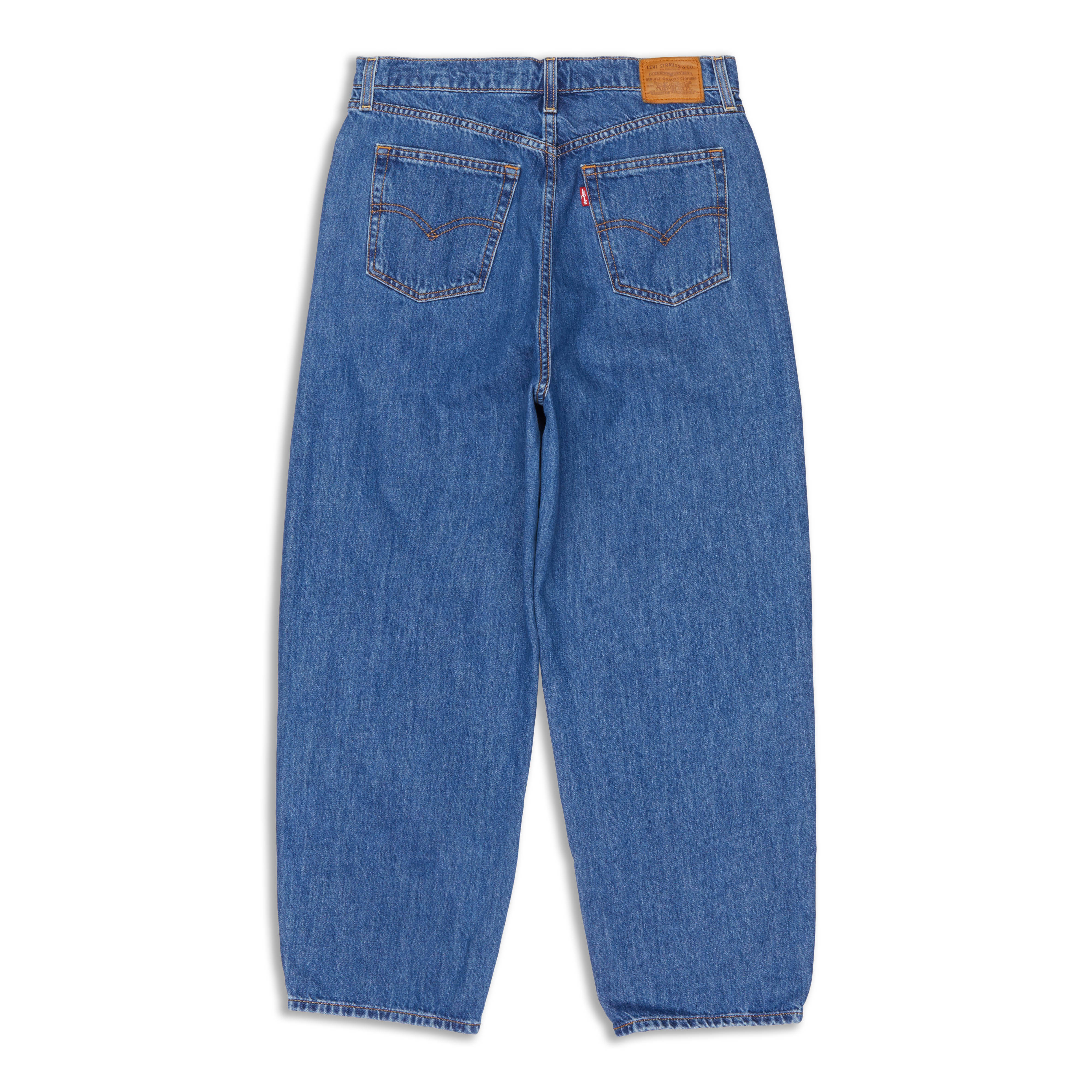 【YOURNUS】Revan String Balloon Denim Women's Dream Balloon Fit Rolled Cuff Ankle Jeans from YMI