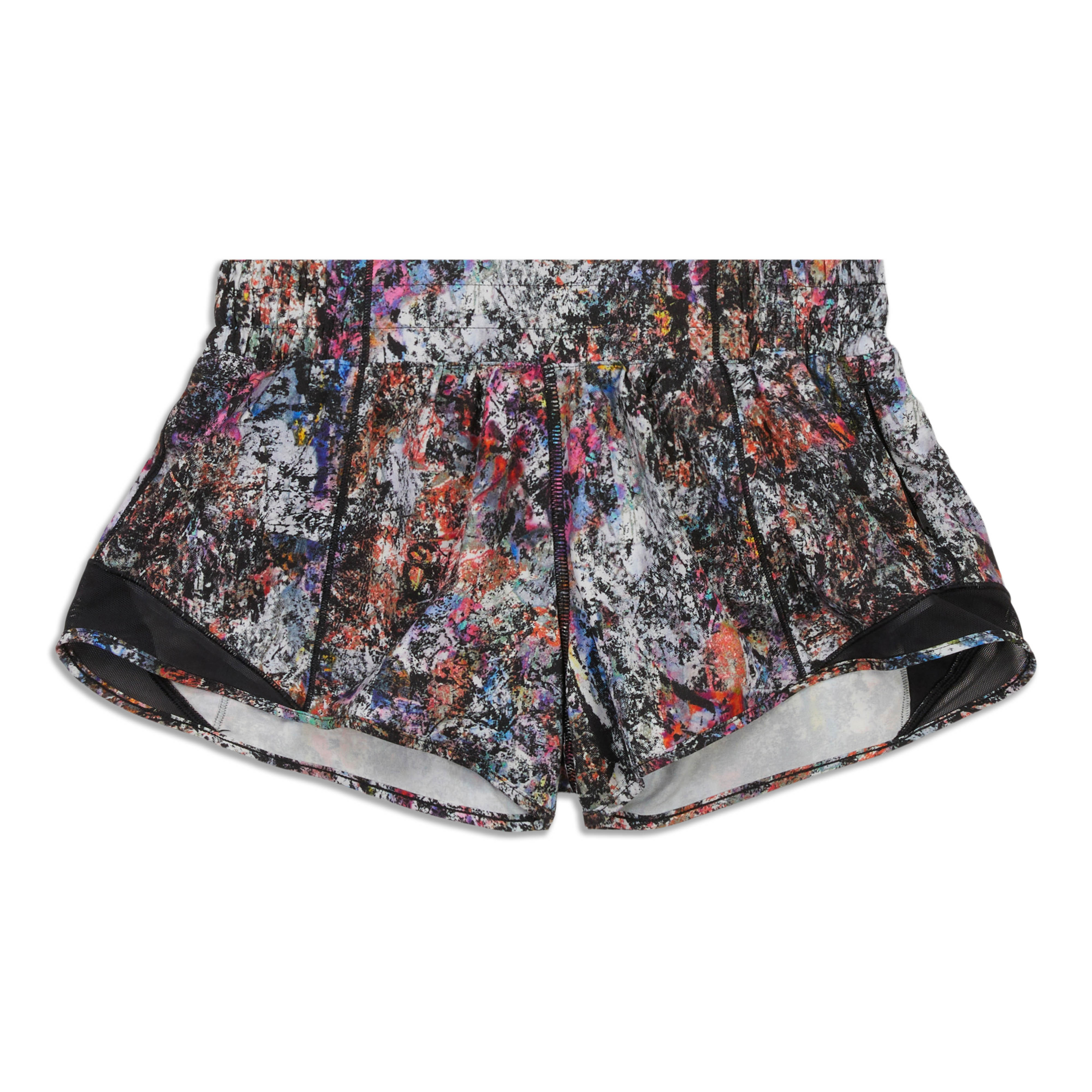 Lululemon Hotty Hot Low Rise Short 2.5 - Le Tigre Camo Deep Coal Multi /  Black - lulu fanatics