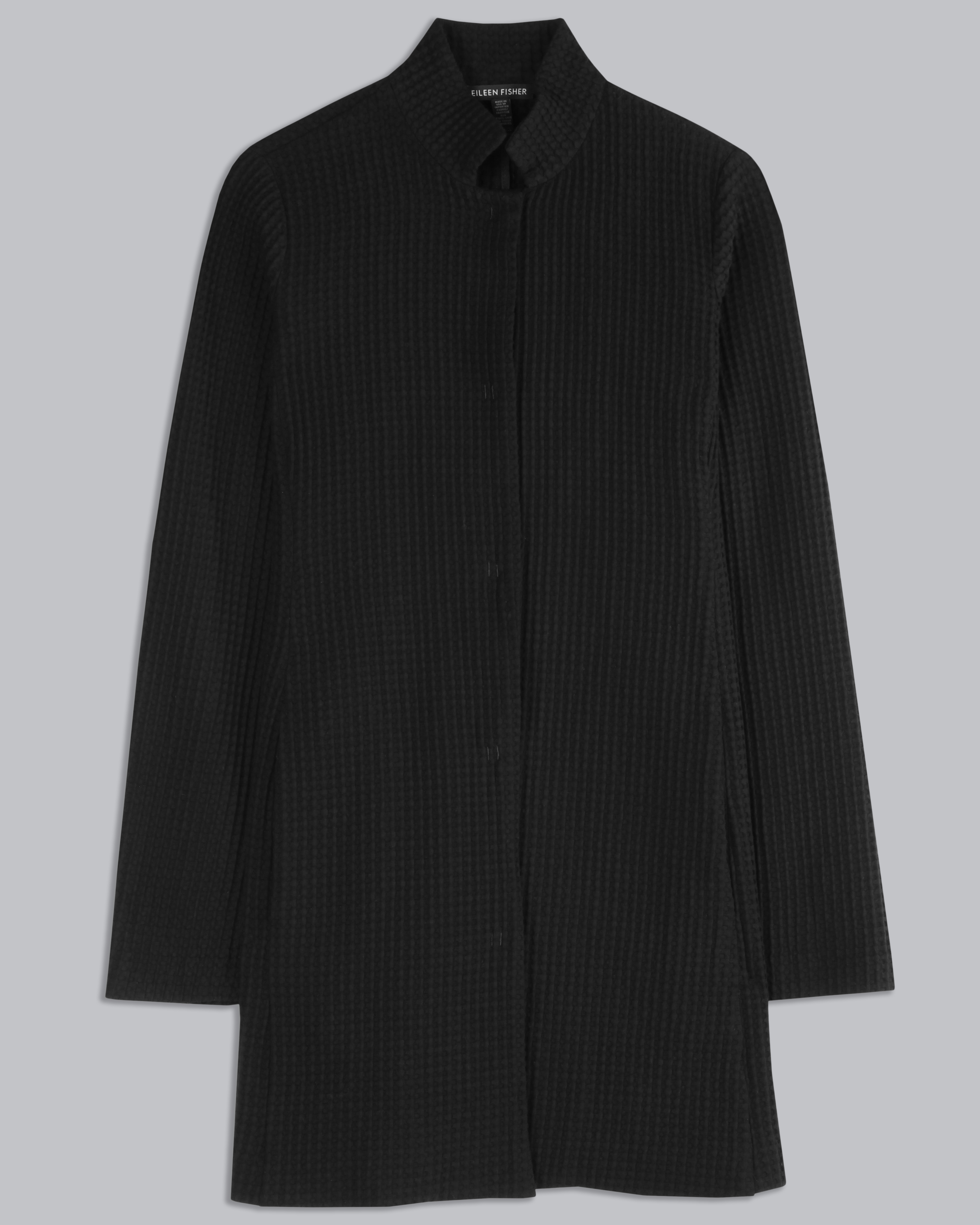 eileen fisher grid jacket