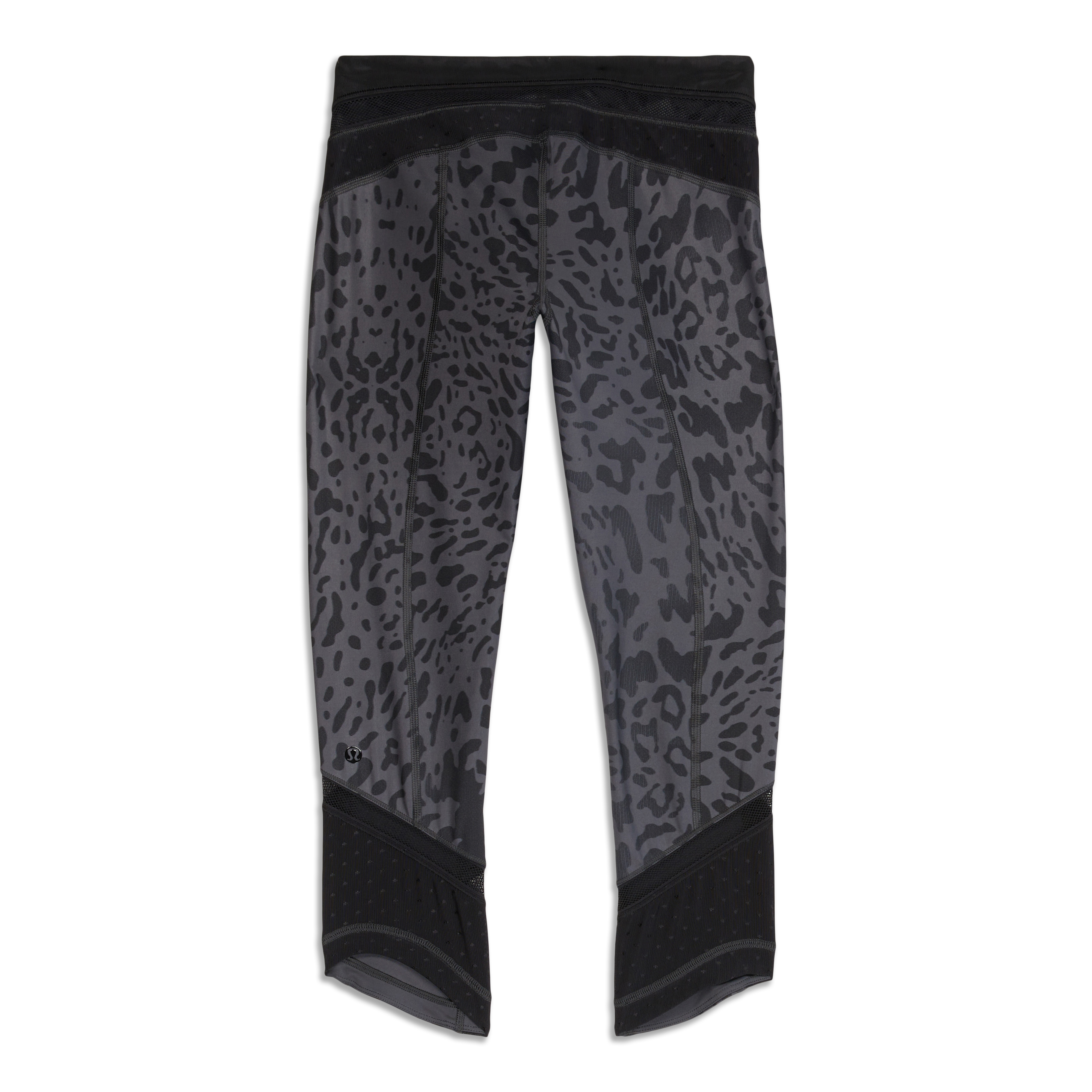 Lululemon Just Breathe Black Cheetah Print Full Length leggings