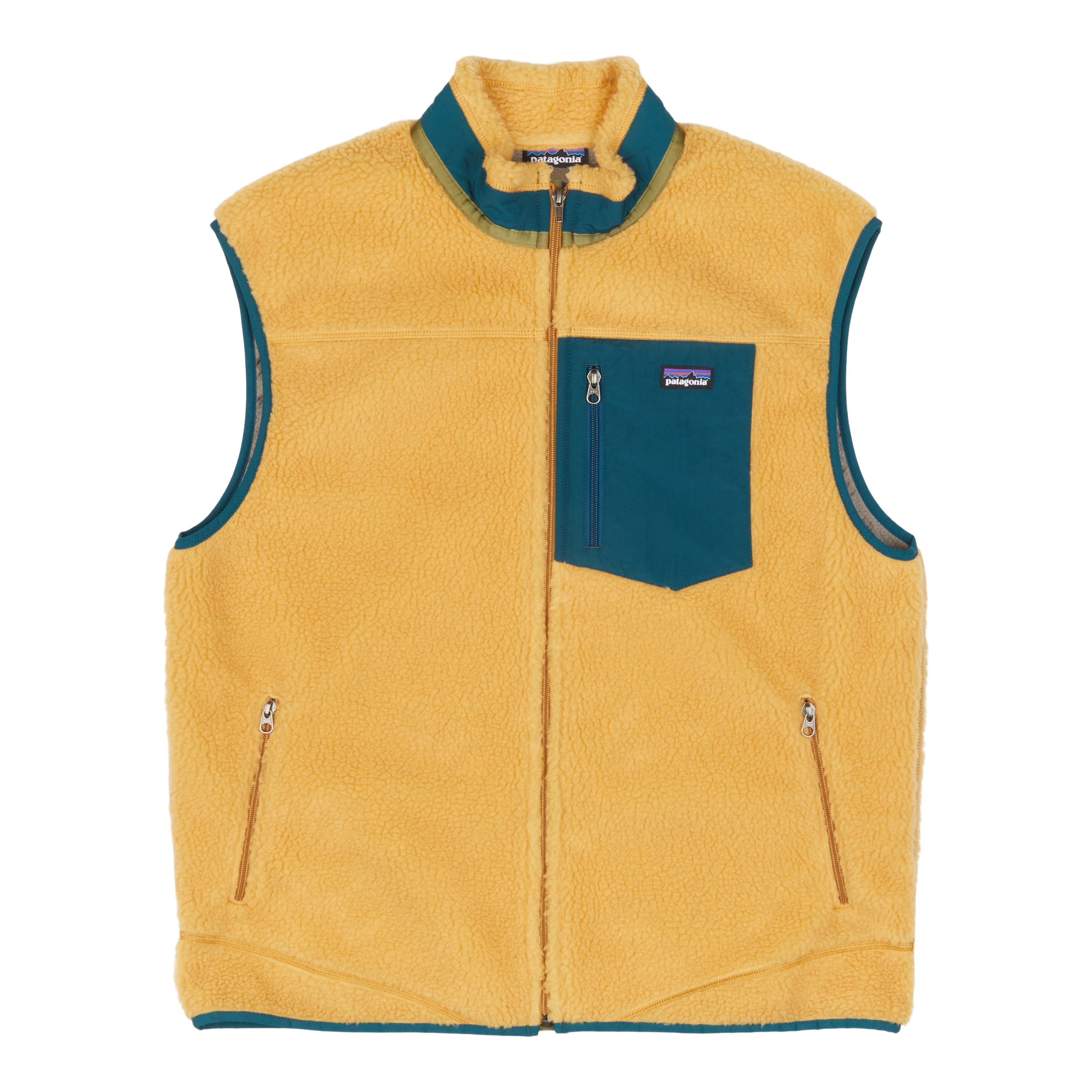 Patagonia Worn Wear Men's Classic Retro-X® Vest Natural W/Navy