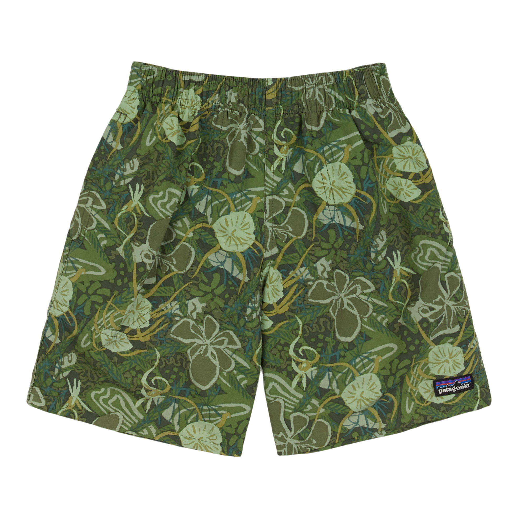 Patagonia Worn Wear Boys' Baggies™ Shorts Delta Lilies: Kale