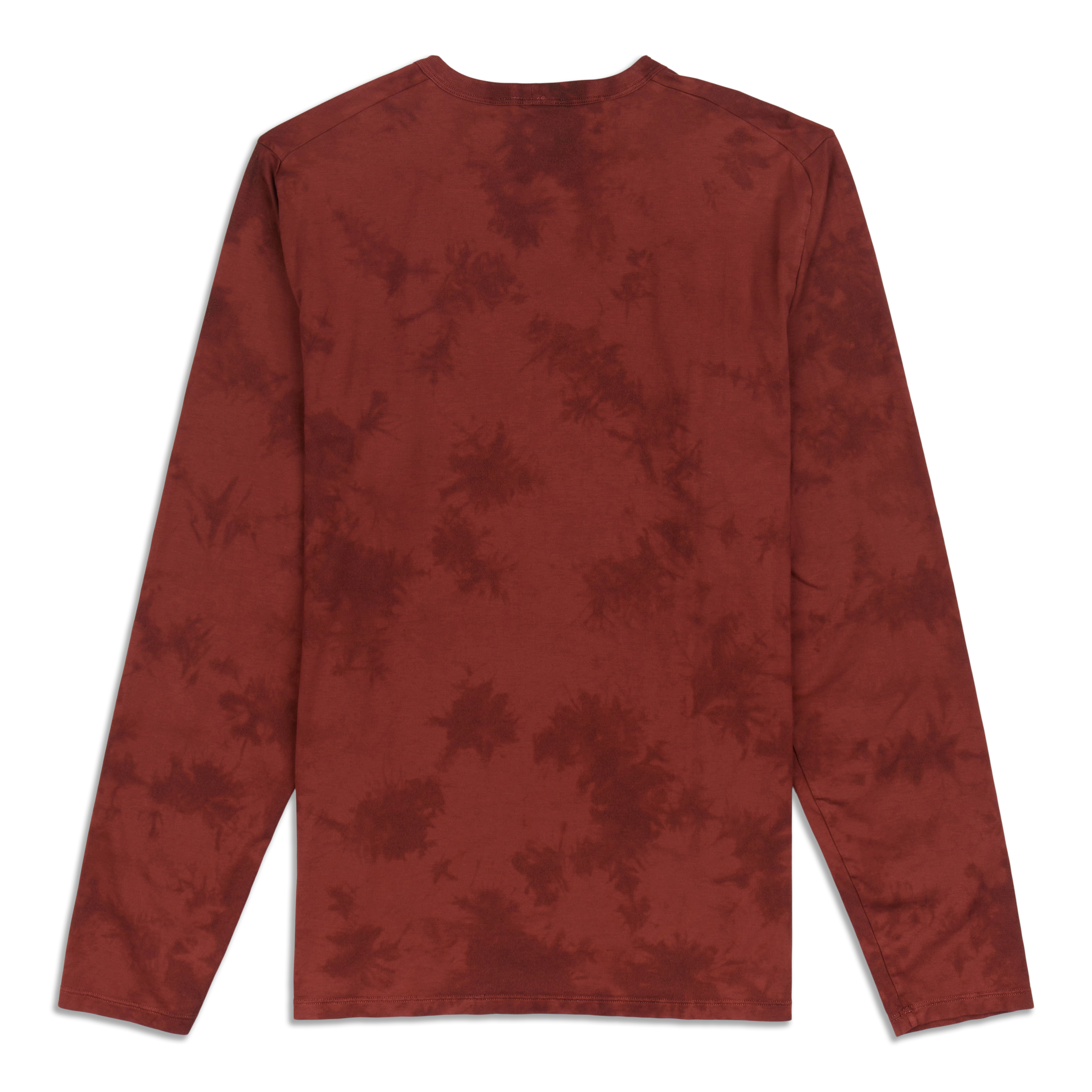 Lululemon The Fundamental Long Sleeve Shirt - New Tide Shibori Date Brown -  lulu fanatics