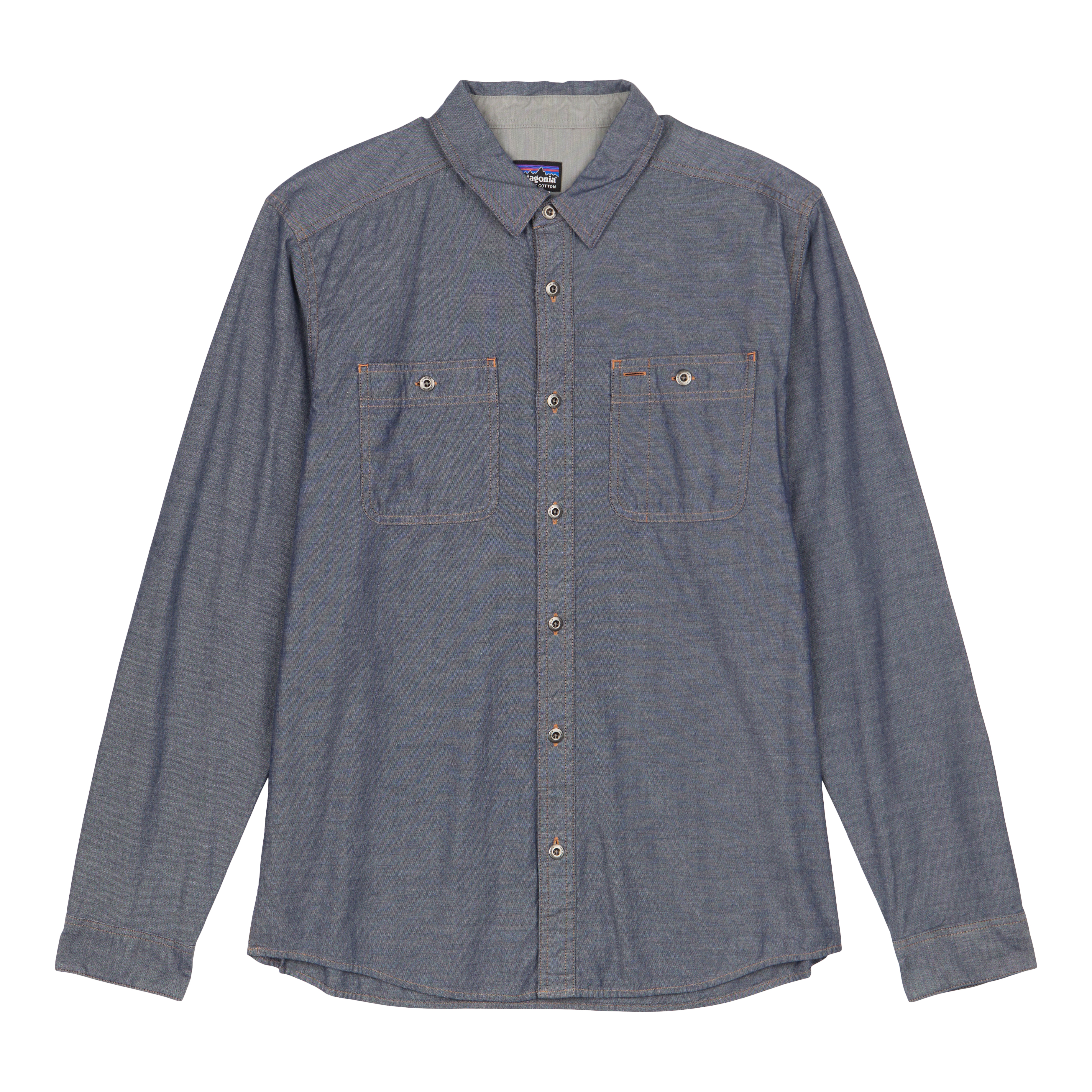 Patagonia Worn Wear Men's Long-Sleeved Chambray Workwear Shirt