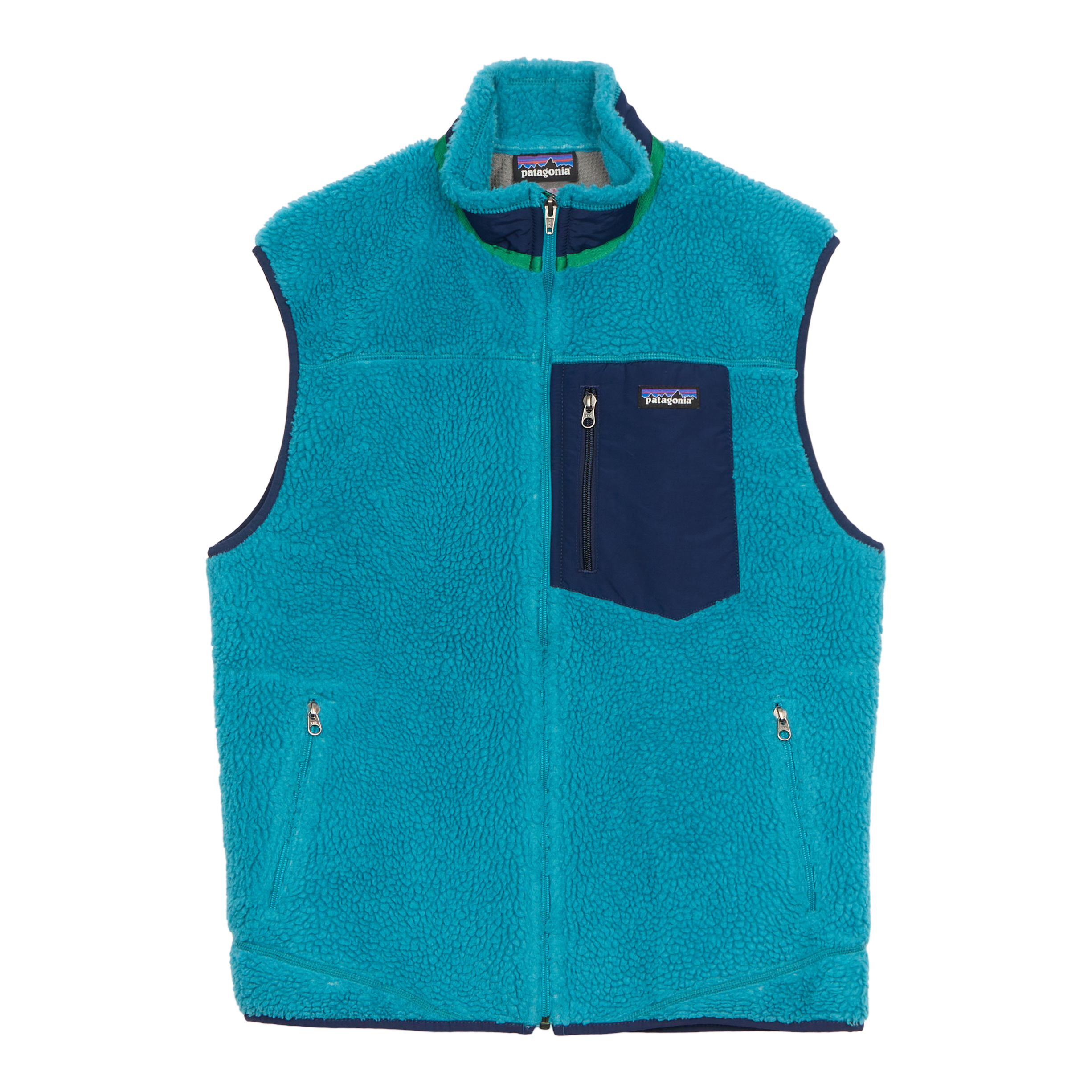 Patagonia Worn Wear Men's Classic Retro-X® Vest Natural W/Navy