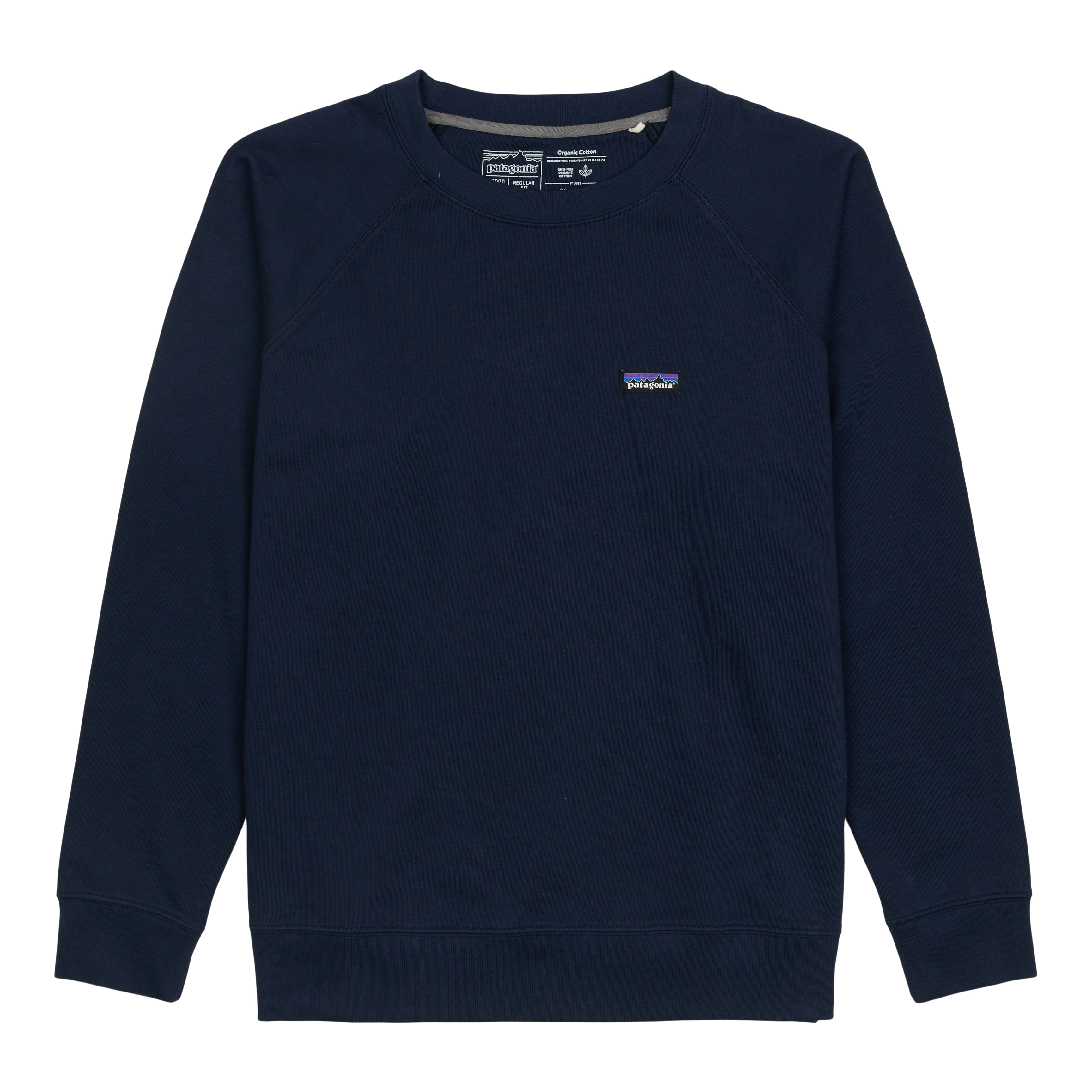 Patagonia Worn Wear Women's P-6 Label Organic Crew Sweatshirt New Navy -  Used