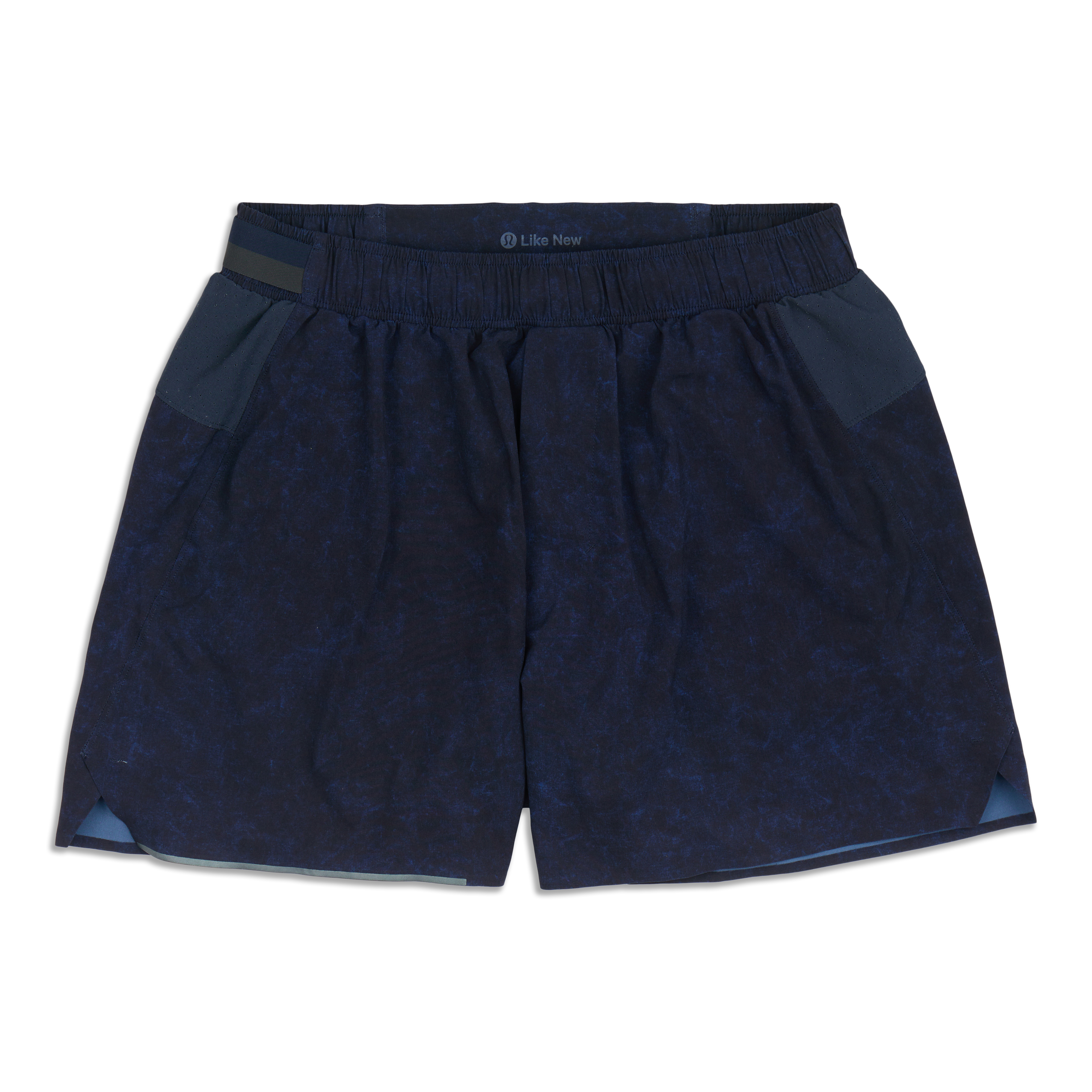 Lululemon Surge Lined Shorts 4 In Gravel Dust True Navy