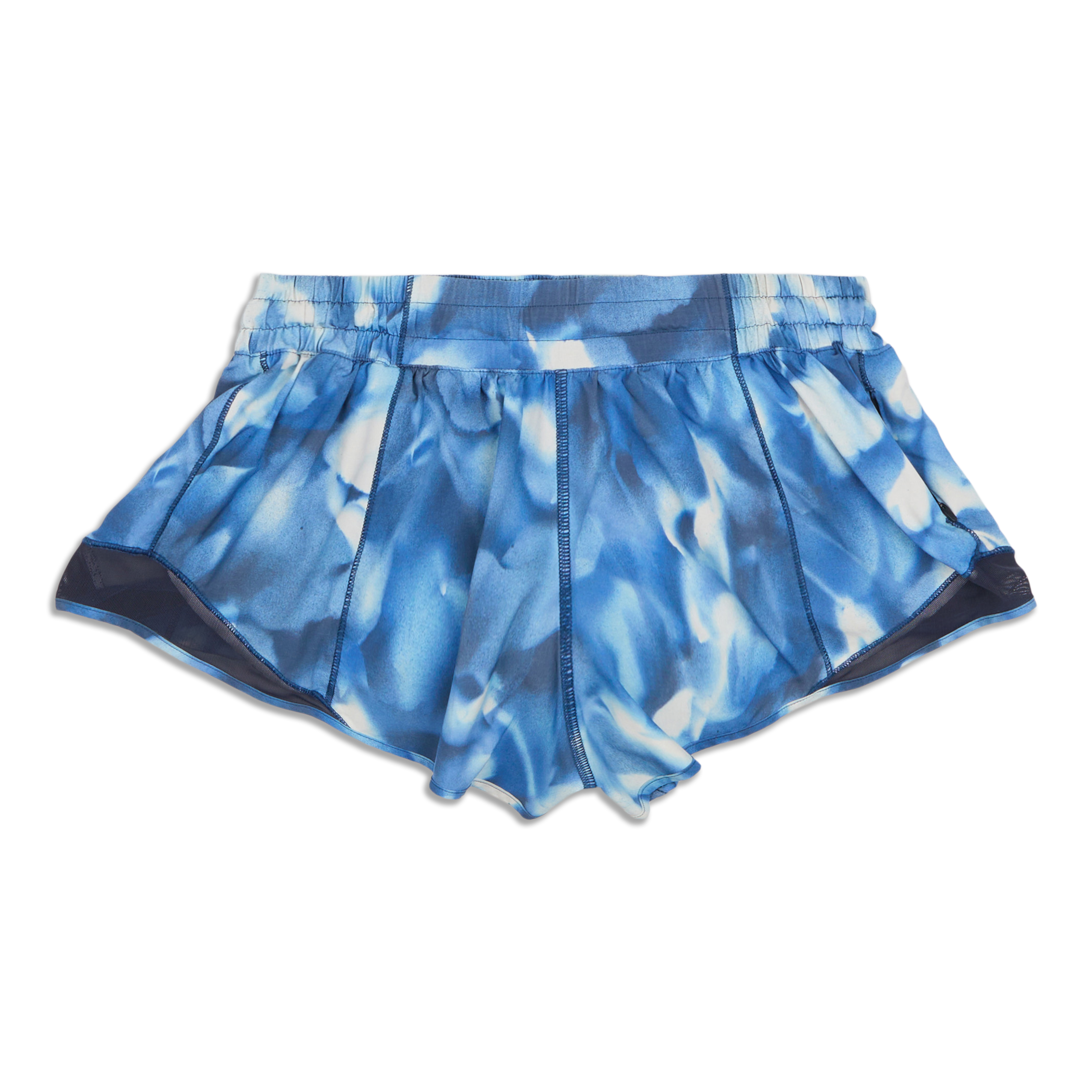 lululemon athletica, Shorts, Blue Rare Tie Dye Lululemon Hotty Hot Shorts