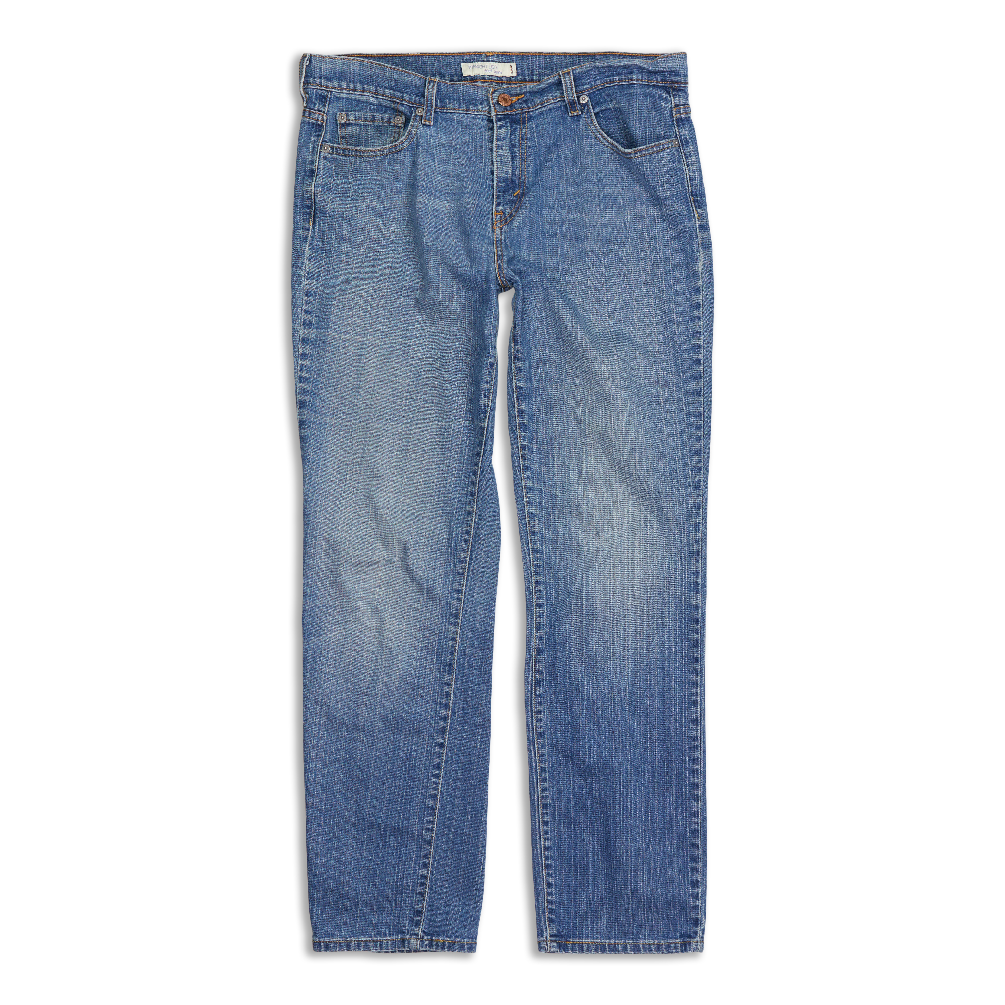 Women's Levi's 505 Straight Jeans Sleek Blue 