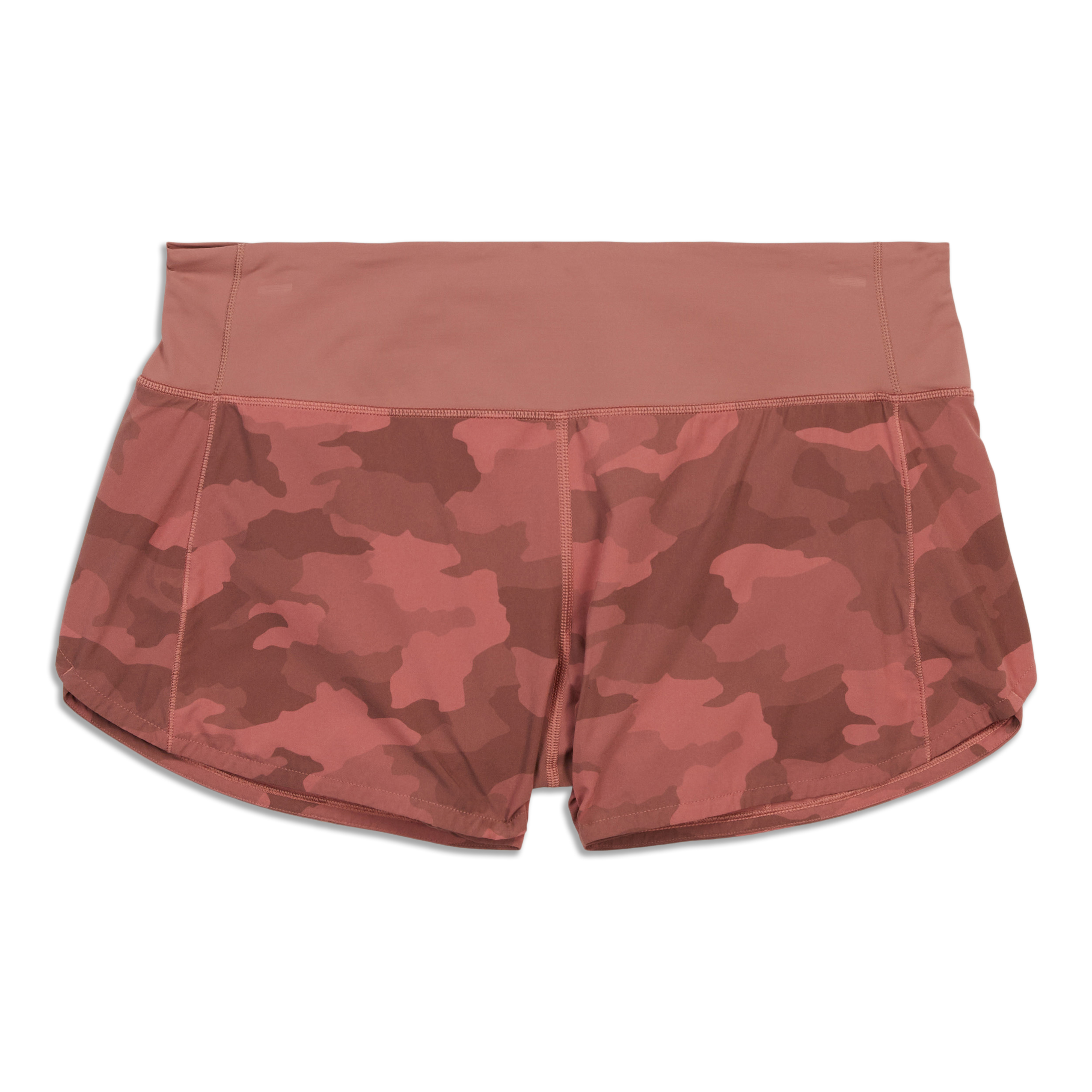 NEW LULULEMON Speed Up 4 Short 12 TALL Incognito Camo Pink Taupe