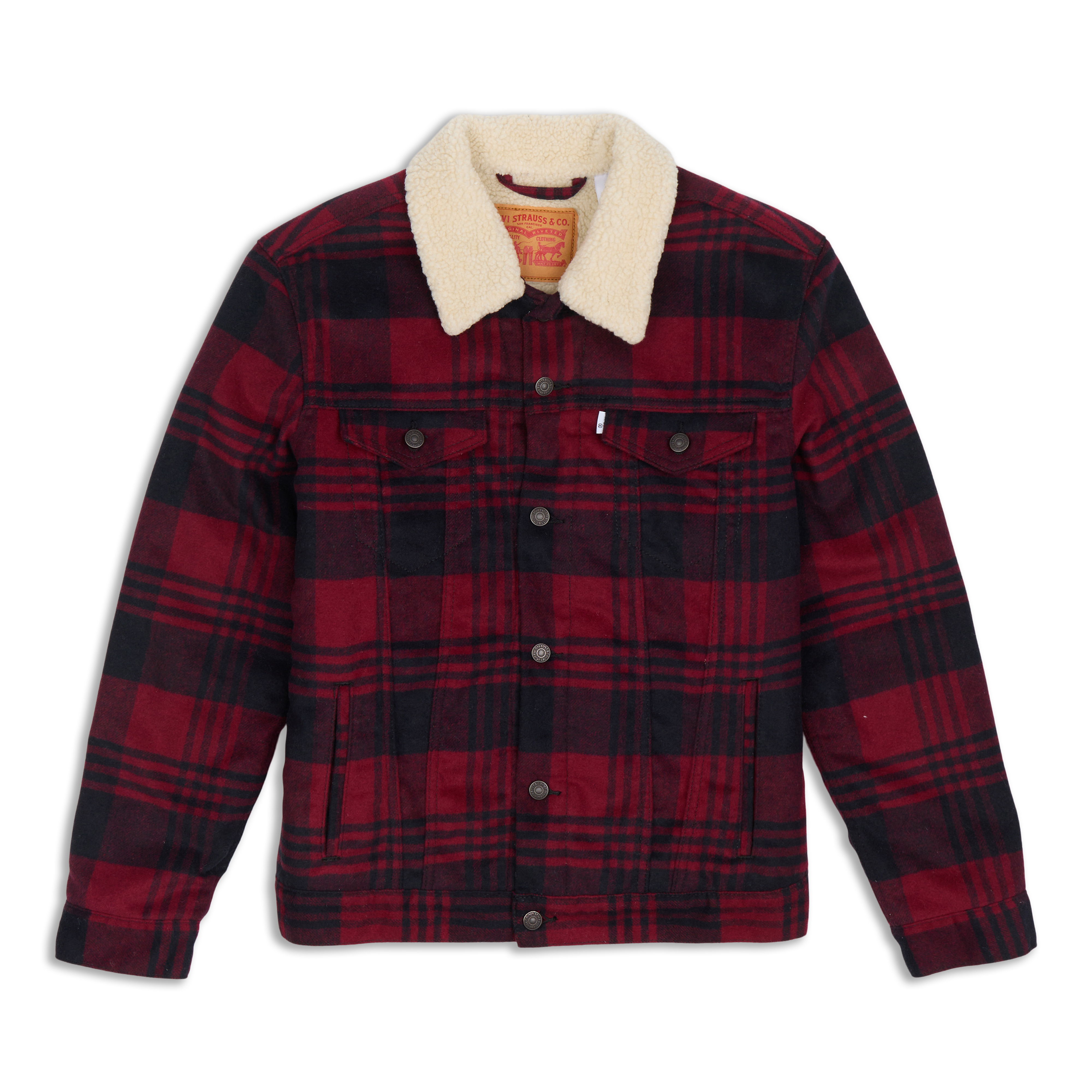 ジャケット・アウター LEVI'S RED TYPE II TRUCKER JACKET Levis Sherpa Trucker Jacket Red