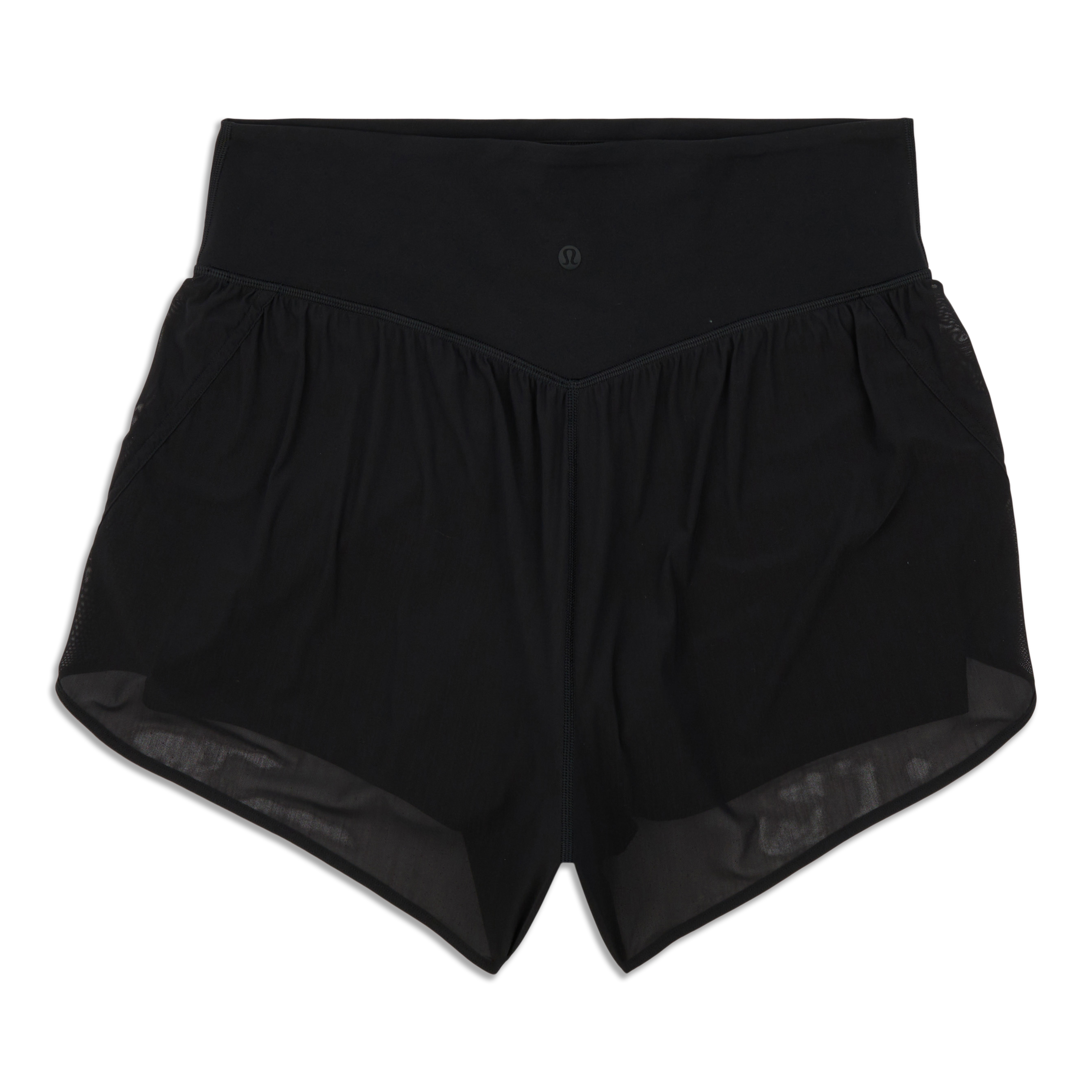 Lululemon Nulu Mesh High-Rise Yoga Short 3.5 Nulu Black~SIZE 14~IN PHOTO  N.W.D