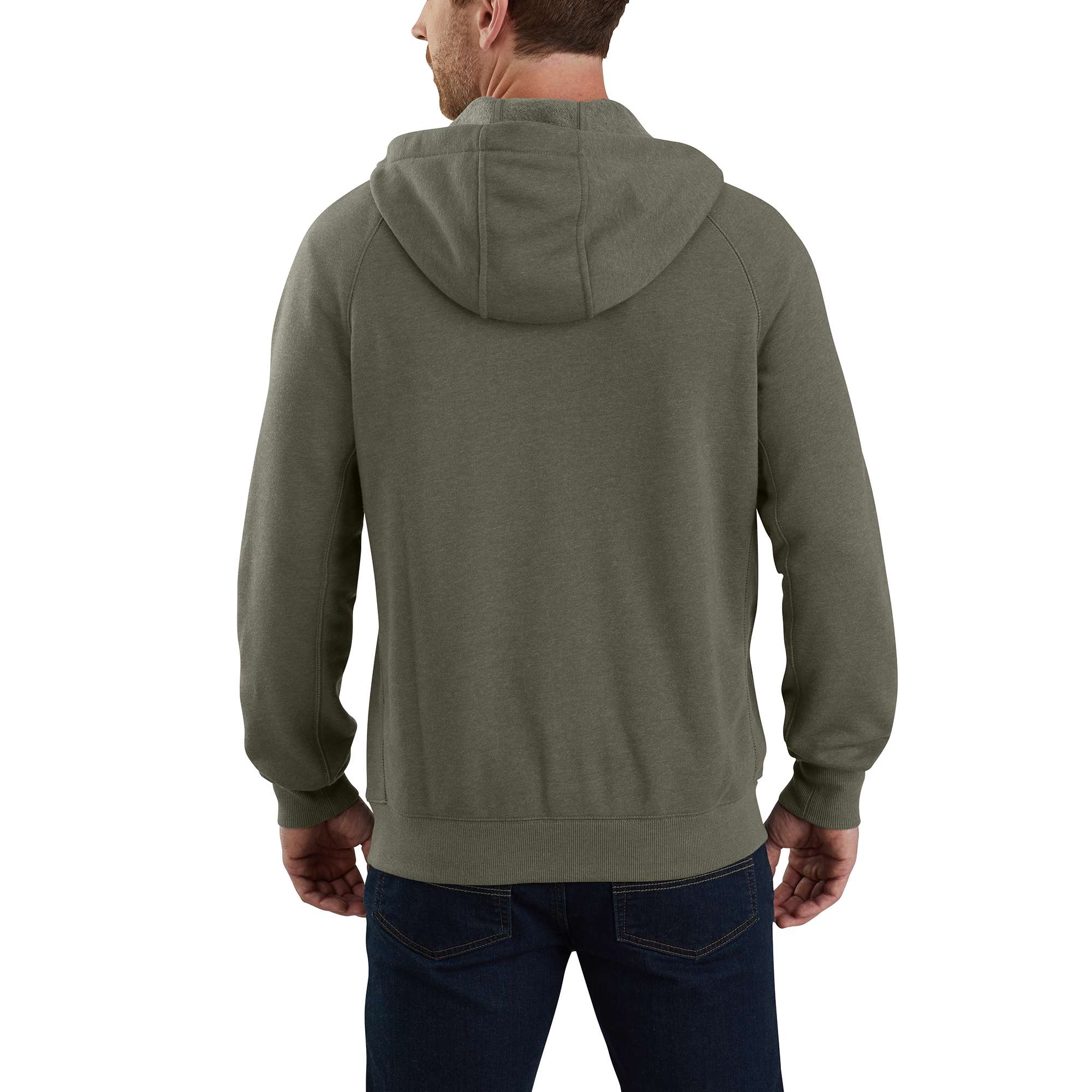 Used + Reworked Carhartt Men's Carhartt Force® Delmont Graphic Full-Zip  Hooded Sweatshirt | Carhartt Reworked