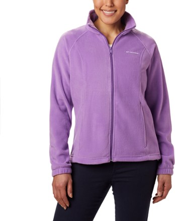 Columbia purple deals fleece jacket