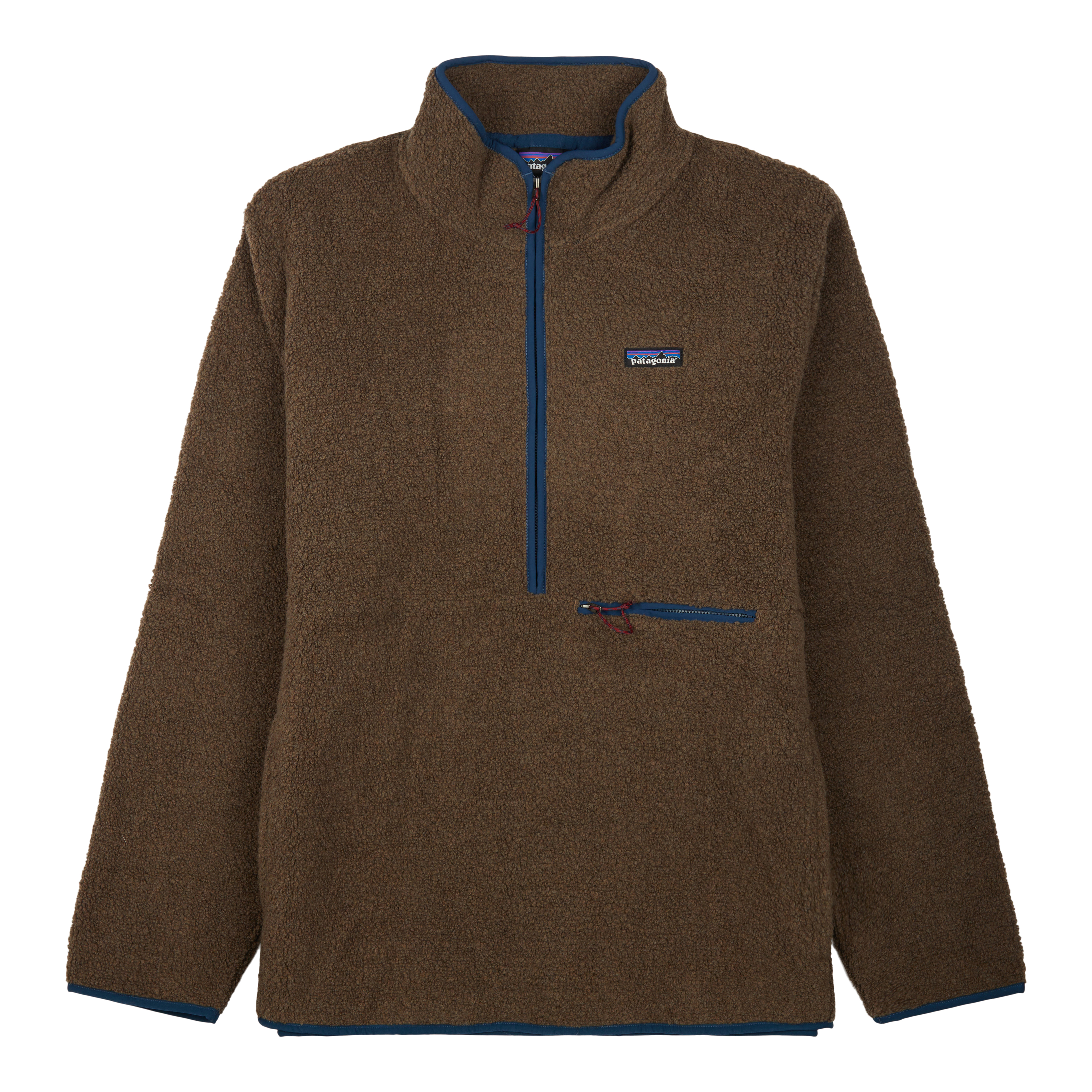 Patagonia Worn Wear Men's Reclaimed Fleece Pullover Topsoil Brown