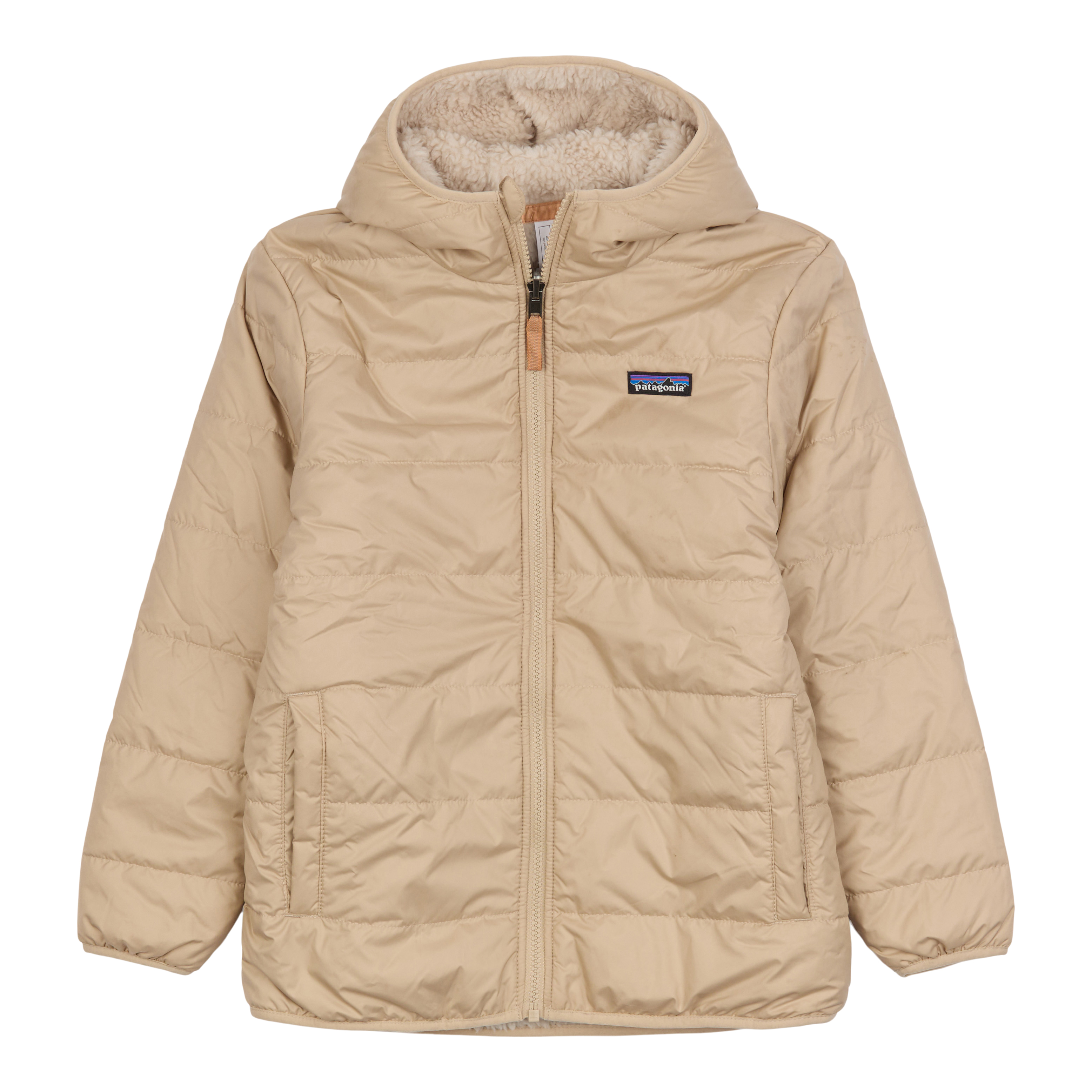 Patagonia Worn Wear Kids' Reversible Ready Freddy Hoody Oar Tan - Used