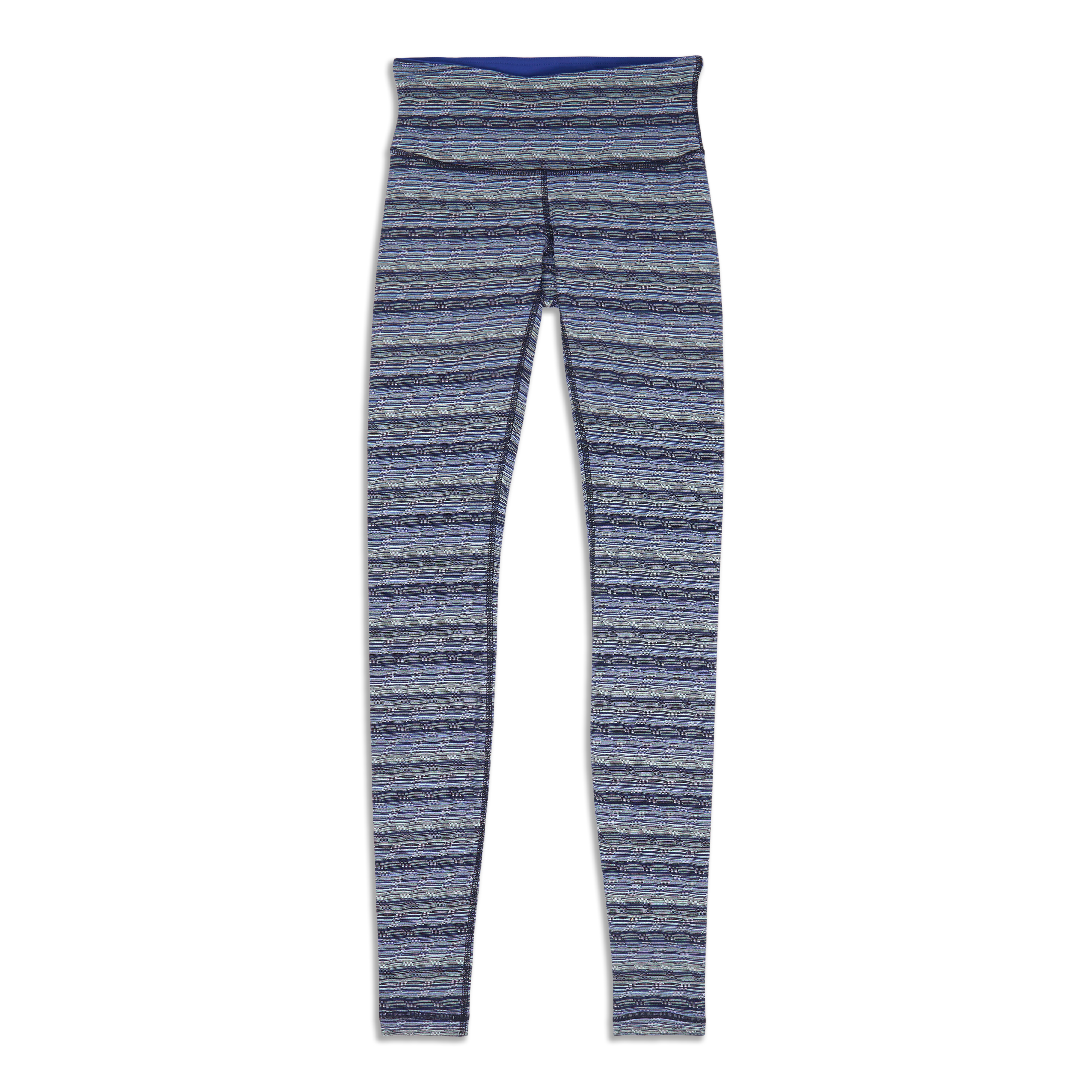 LULULEMON Wunder Under Crop (Hi-Rise) Space Dye Twist Sapphire