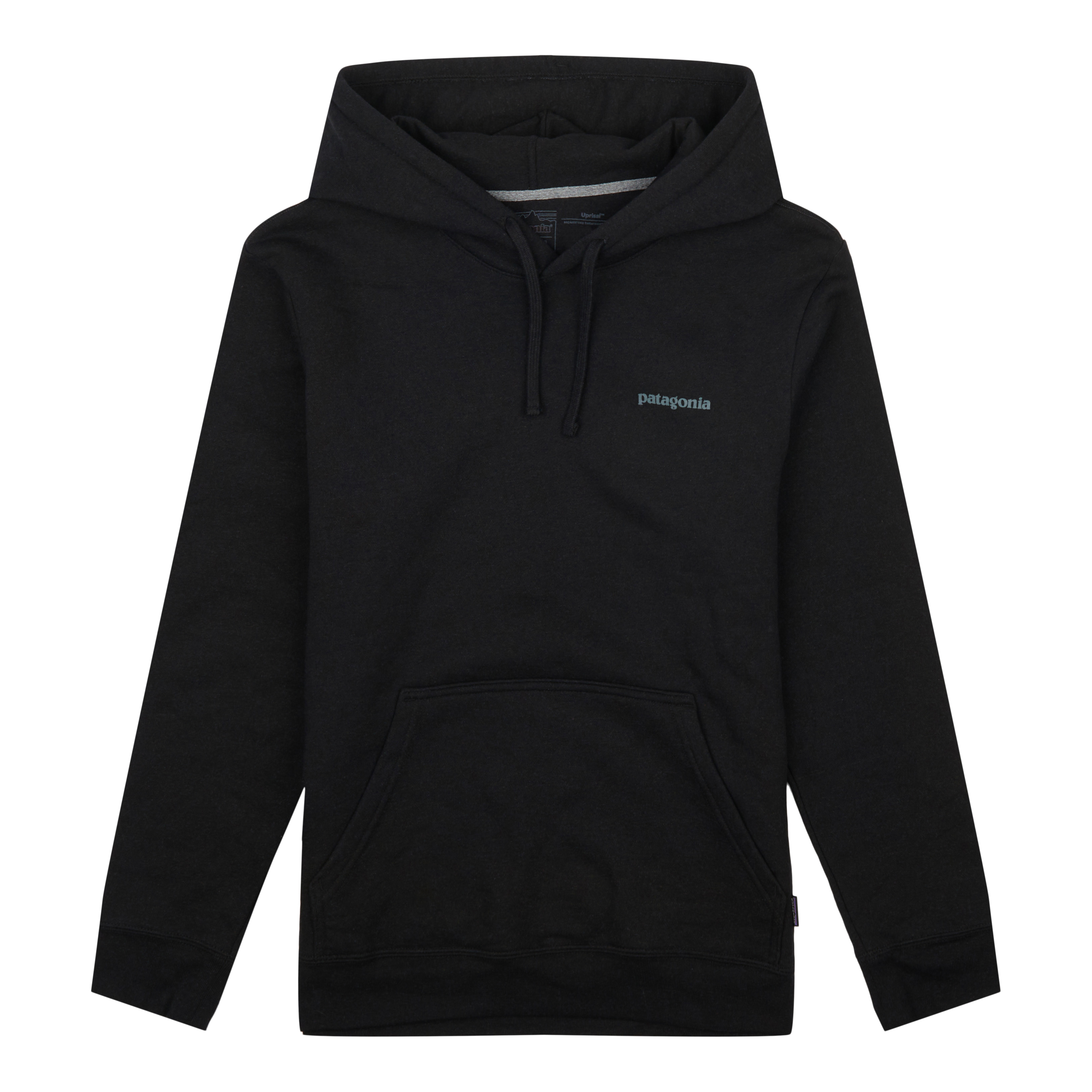 Patagonia Fitz Roy Icon Uprisal Hoodie nero - Gravel Heather