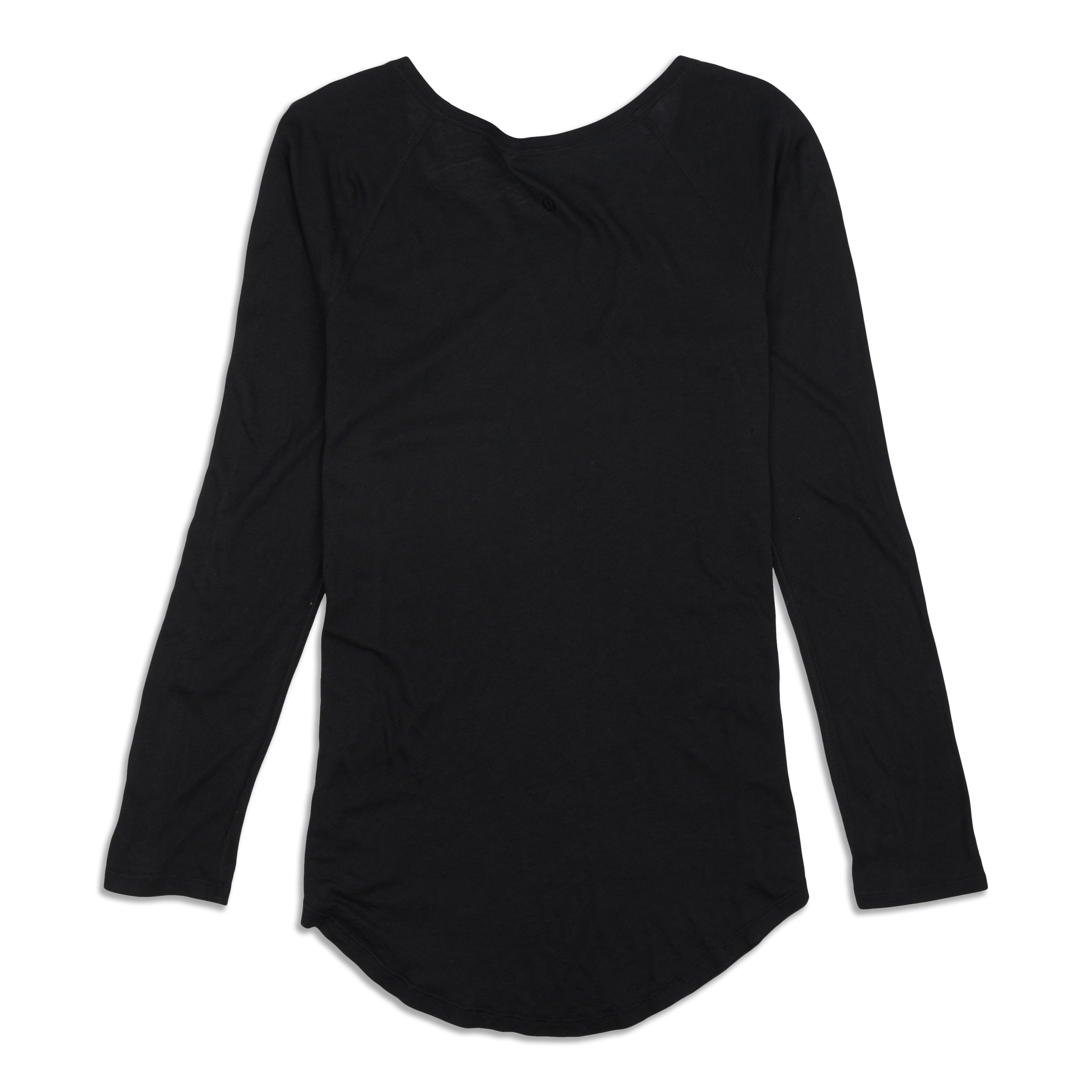 Lululemon Women's Asymmetric Hem Long Sleeve T-shirt Black Size 10