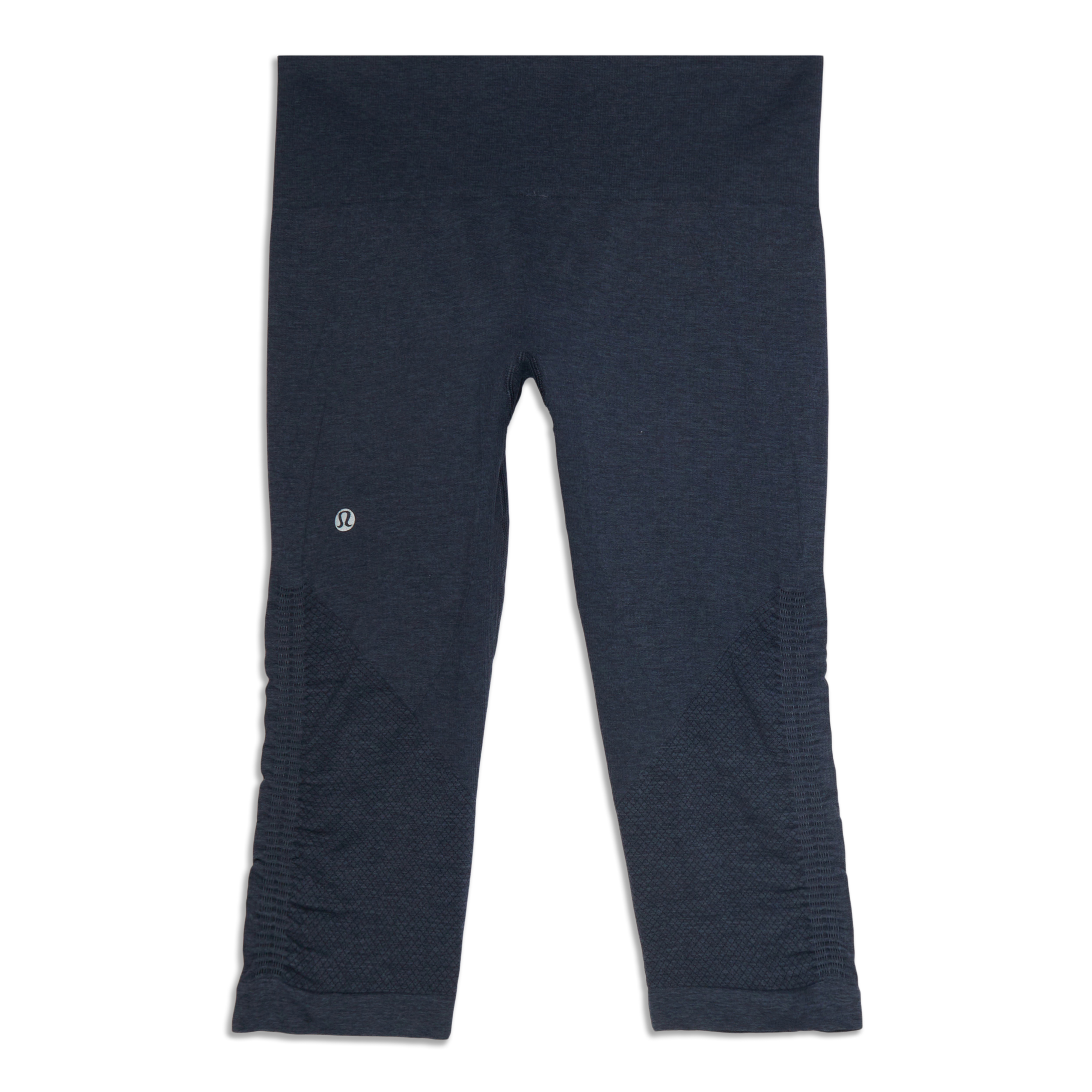 lululemon athletica, Pants & Jumpsuits, Lululemonin The Flow Crop Ii  Seamless Leggings Heathered Deep Coal Black