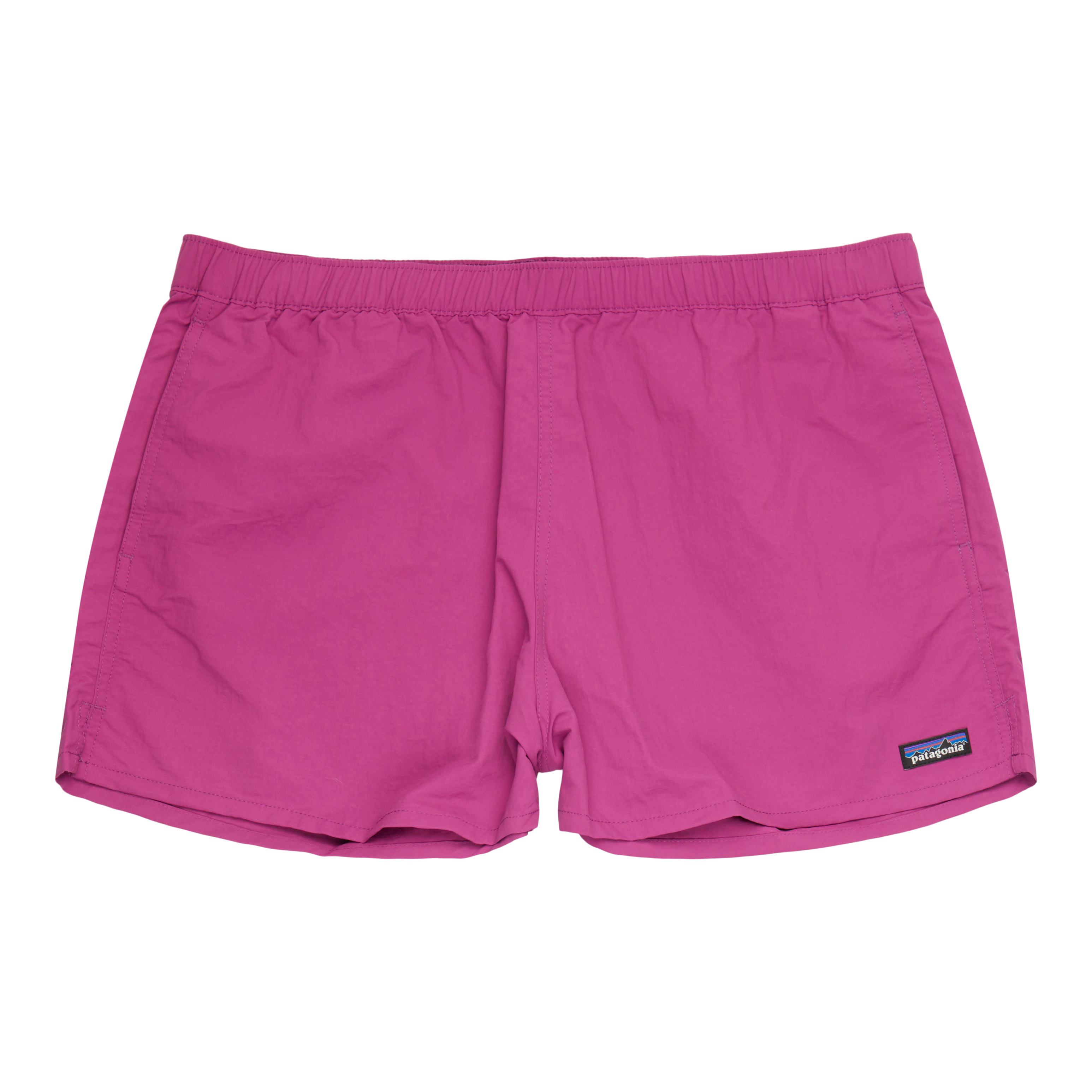 Patagonia Women's Barely Baggies Shorts - 2 1/2 in. Clean Currents Patch: Lago Blue / M