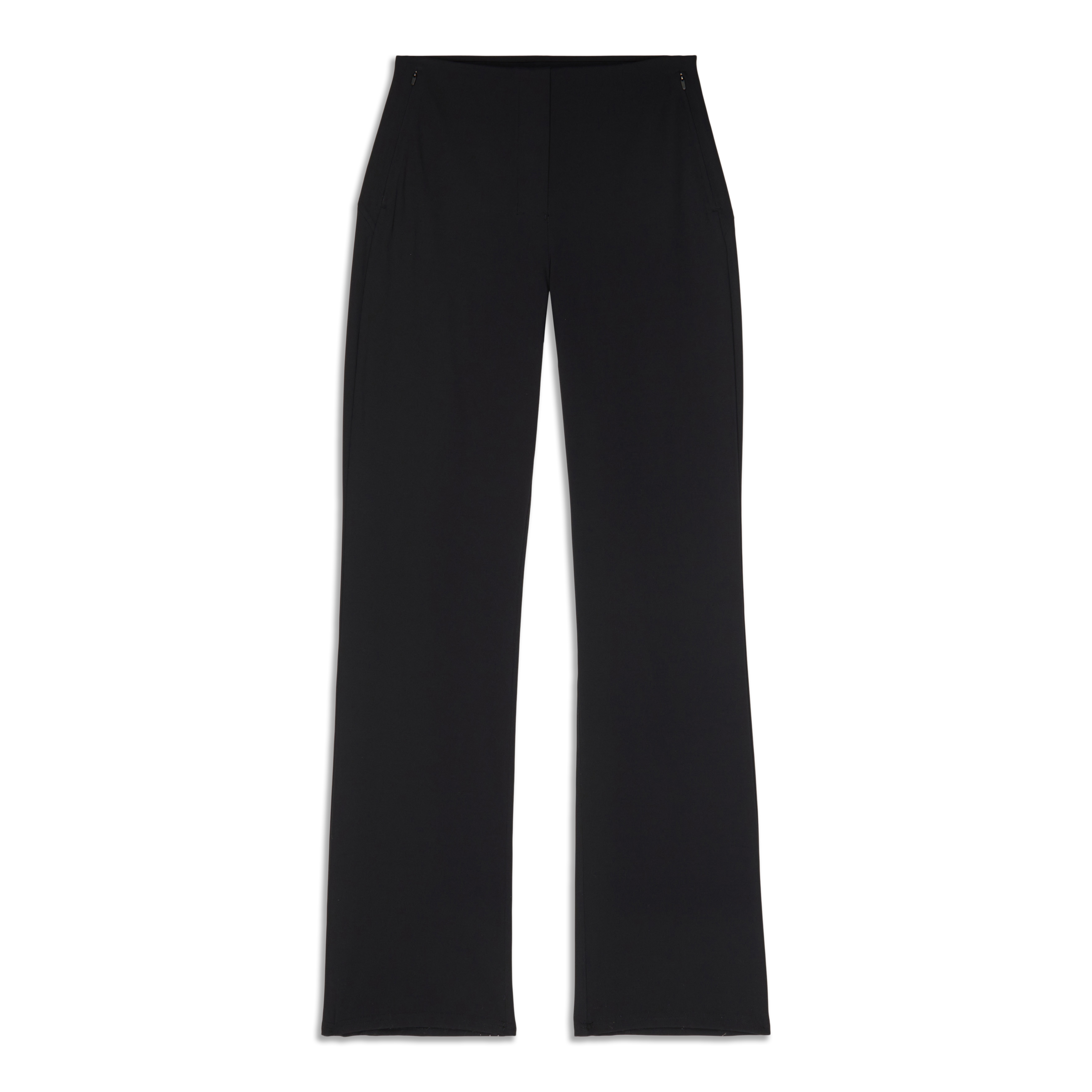 Lululemon Trousers Smooth Fit Pull-On High-Rise Black Pants Women Size 12  EUC