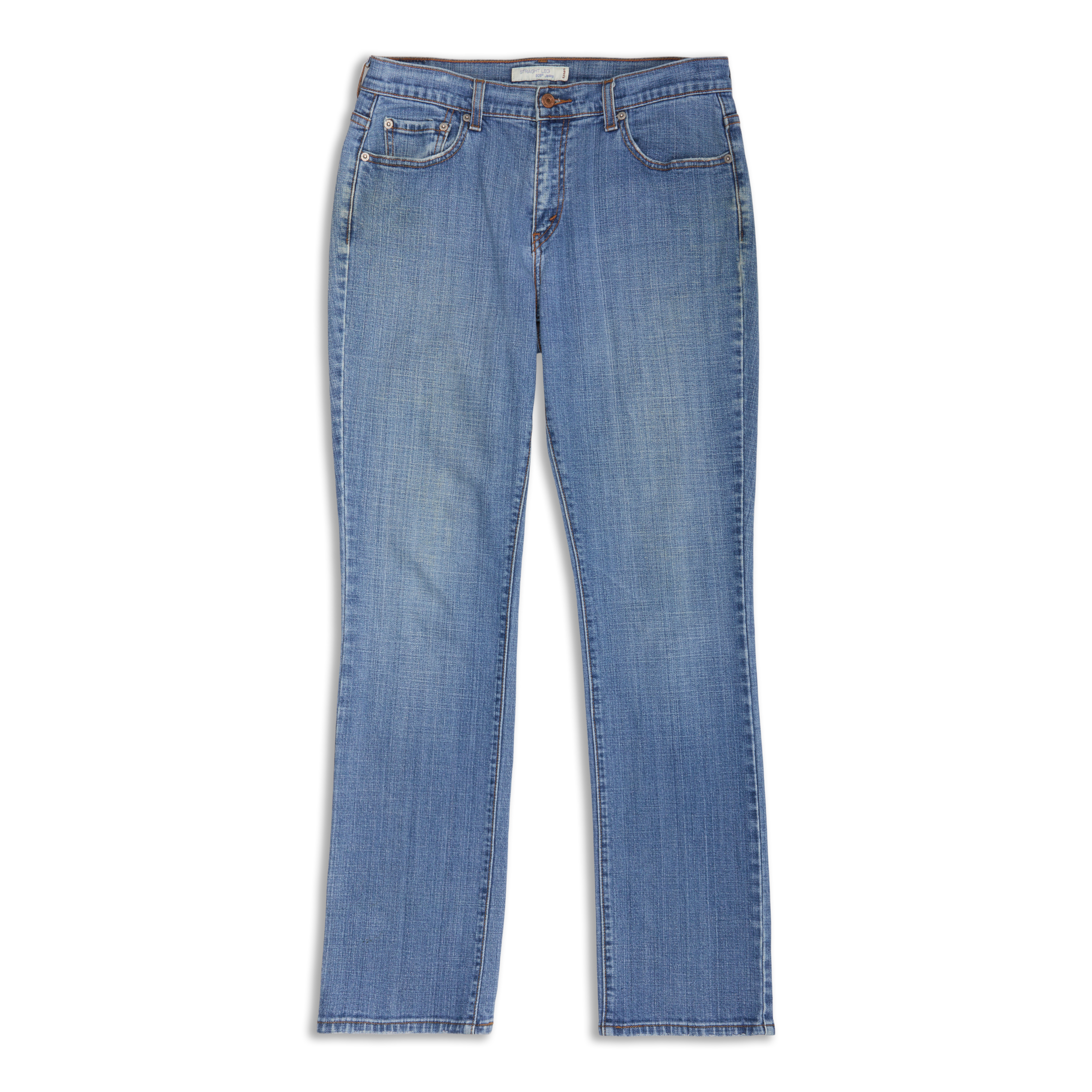 Women's Levi's 505 Straight Jeans Sleek Blue 