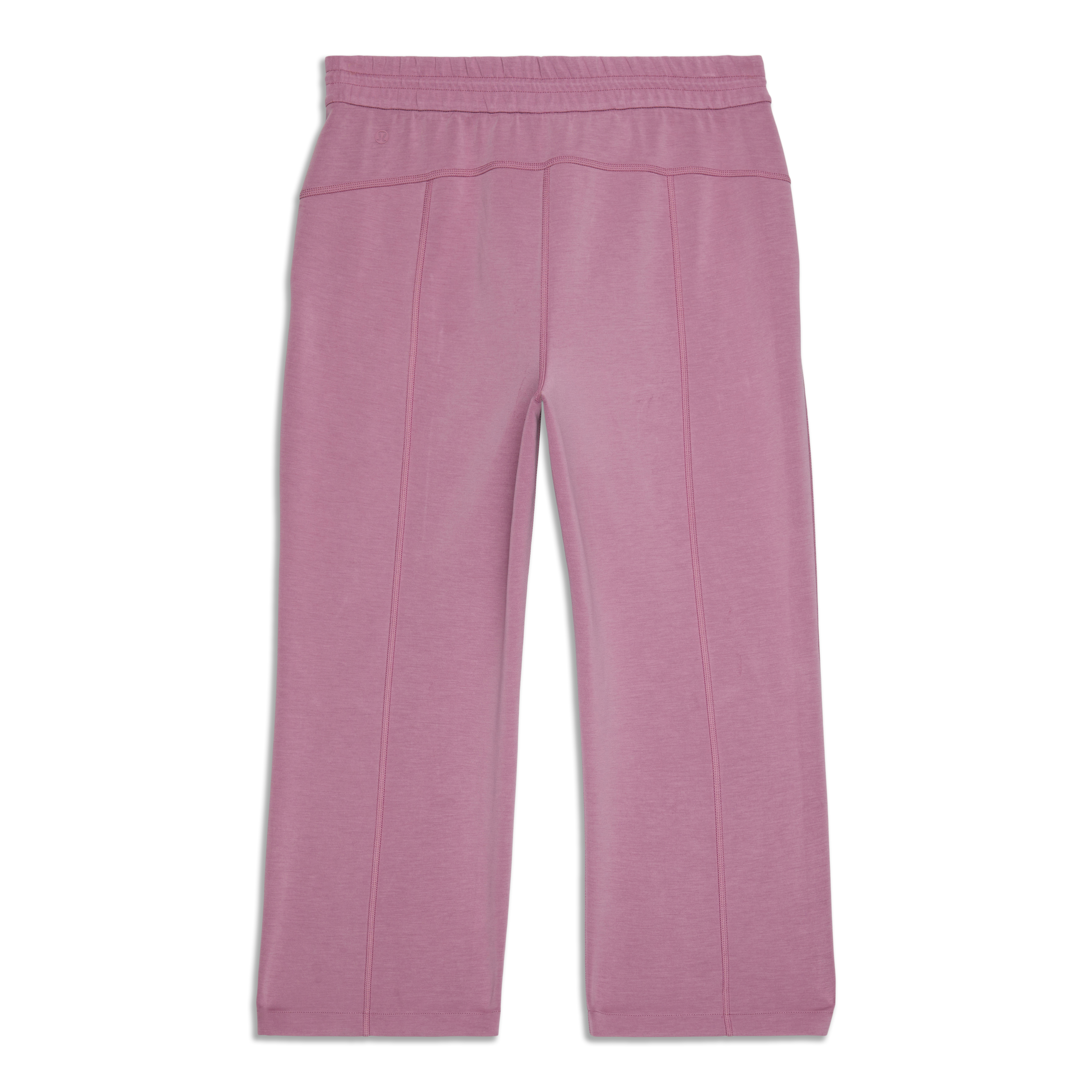 Straight Leg Cropped Womens Pants 100% Linen I Yama Magenta - Proyog