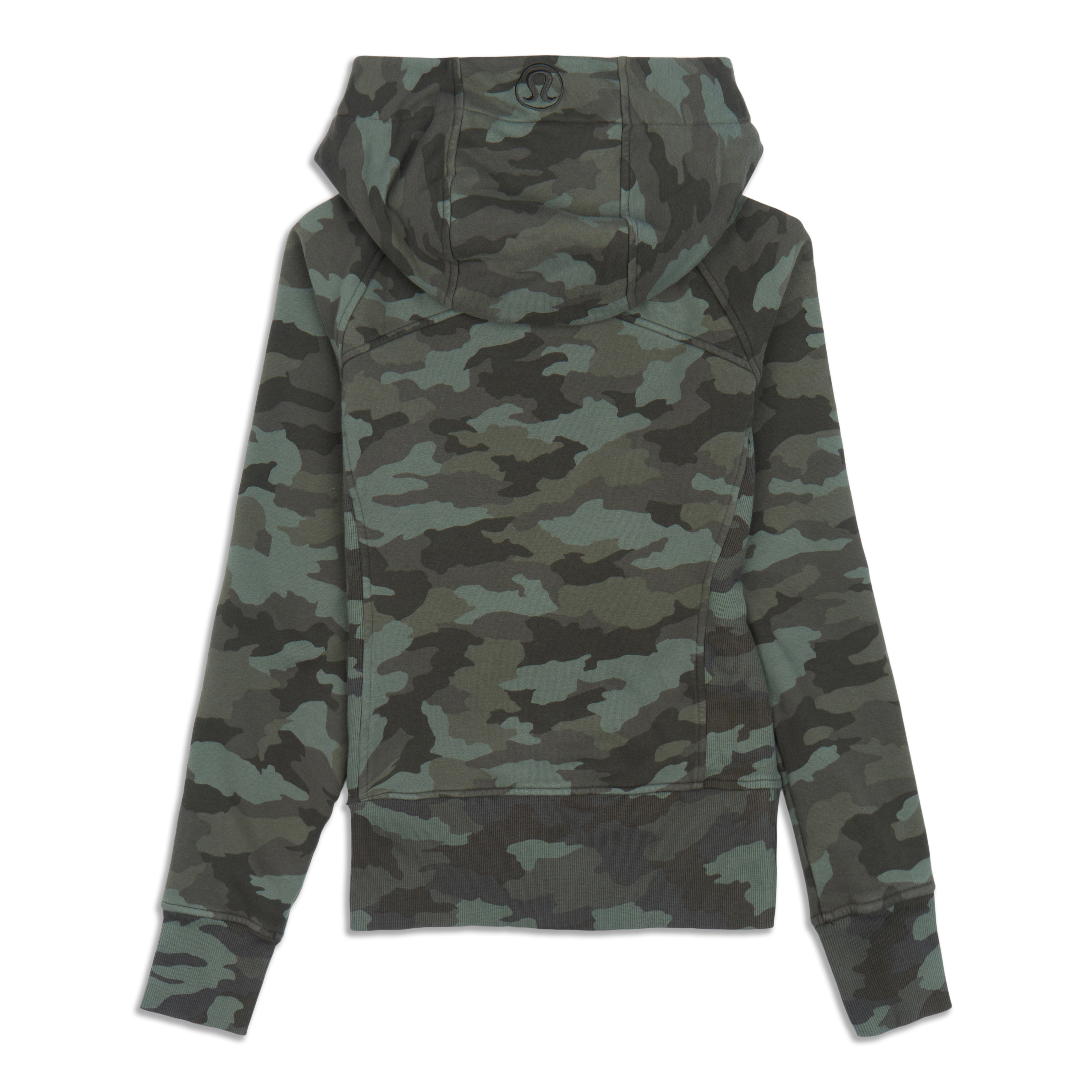 NEW Women Lululemon Scuba Full-Zip Hoodie Heritage 365 Camo Green