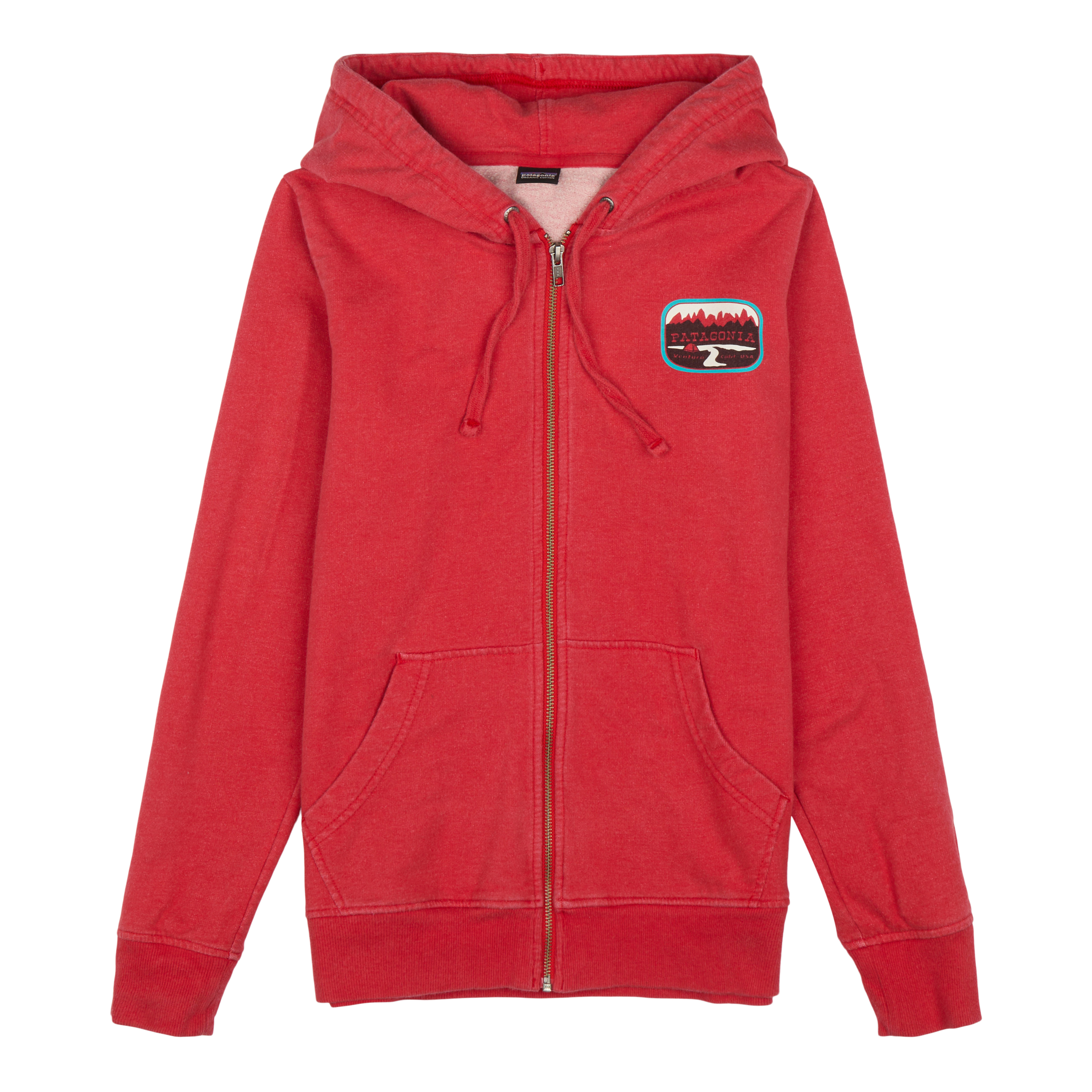 Red Wear Used - West Full-Zip Hoody Patagonia Pointed Women\'s Worn French Midweight