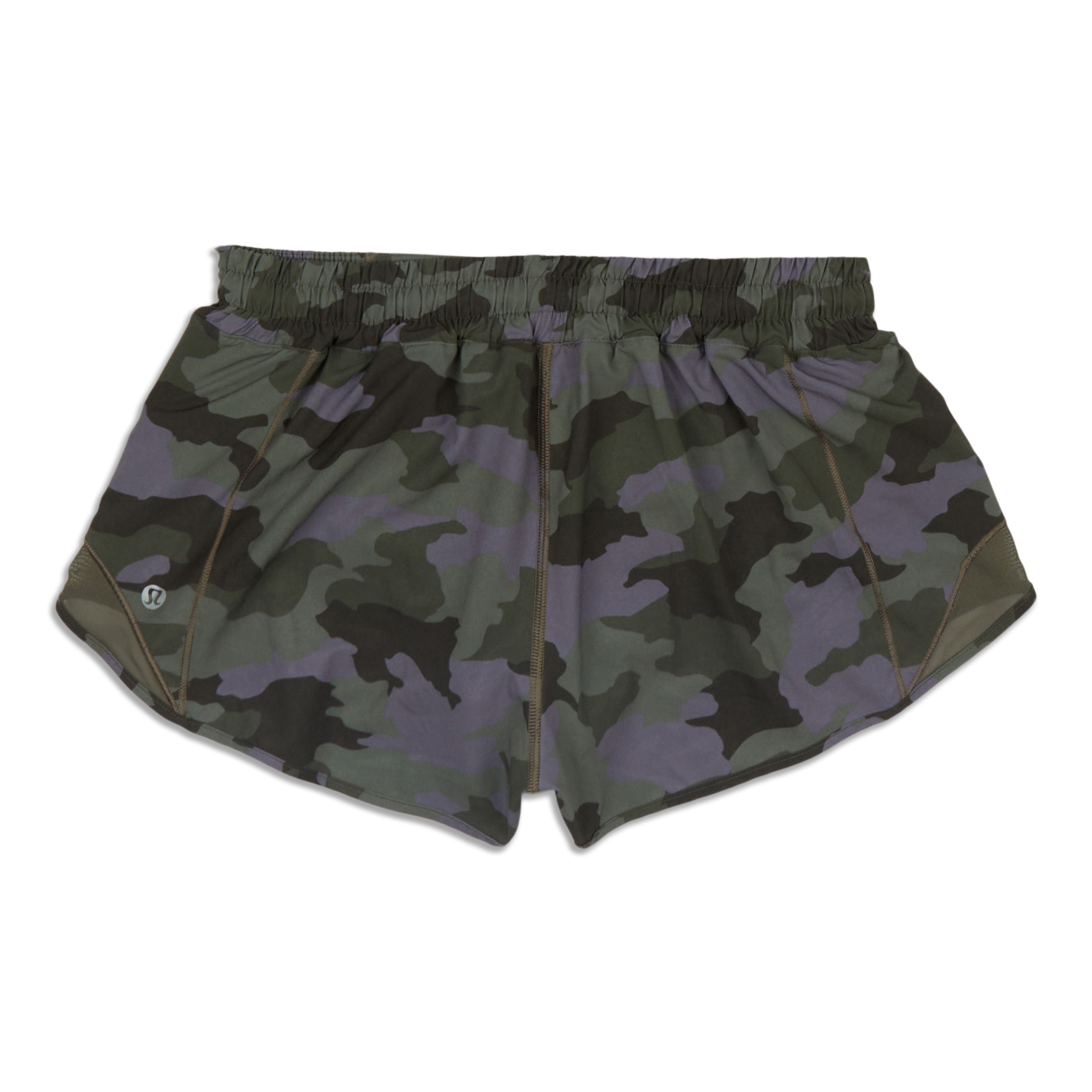 lululemon athletica, Shorts, Lululemon Hotty Hot Short Ii 25 Incognito  Camo Multi Gator Green Black 6