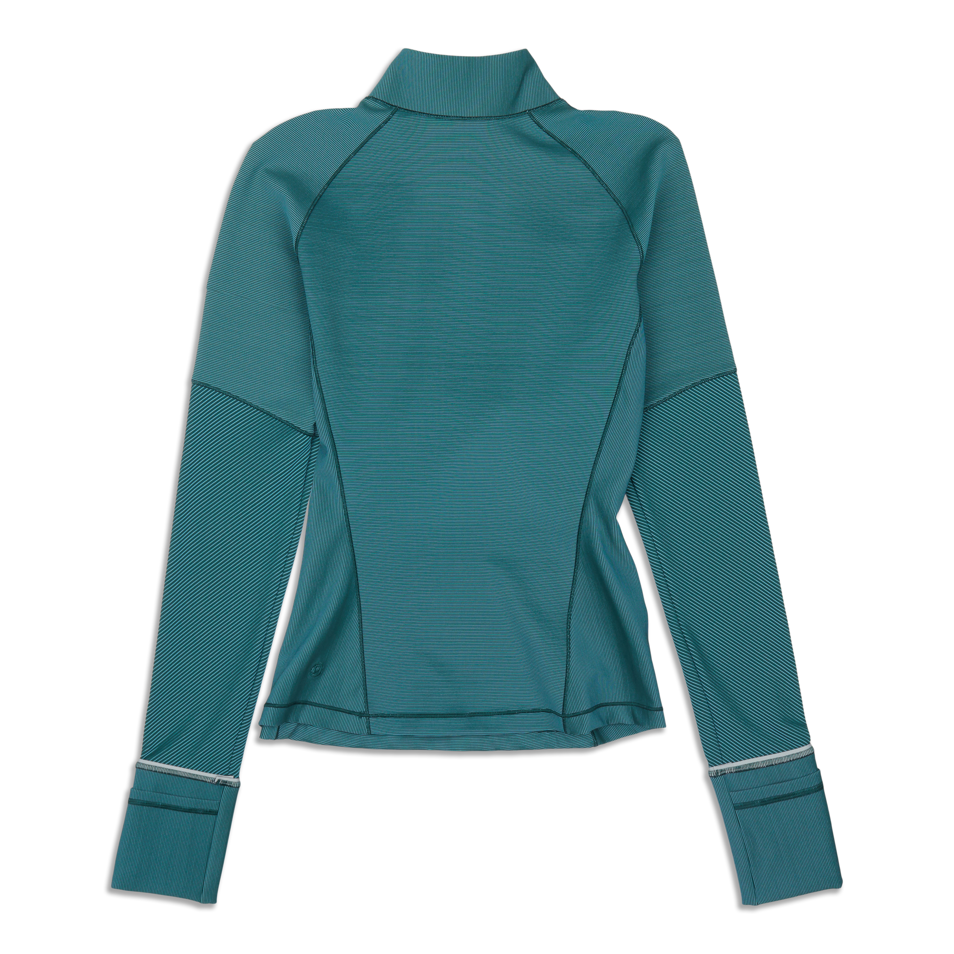 Two-Tone Ribbed Running Half Zip - Resale