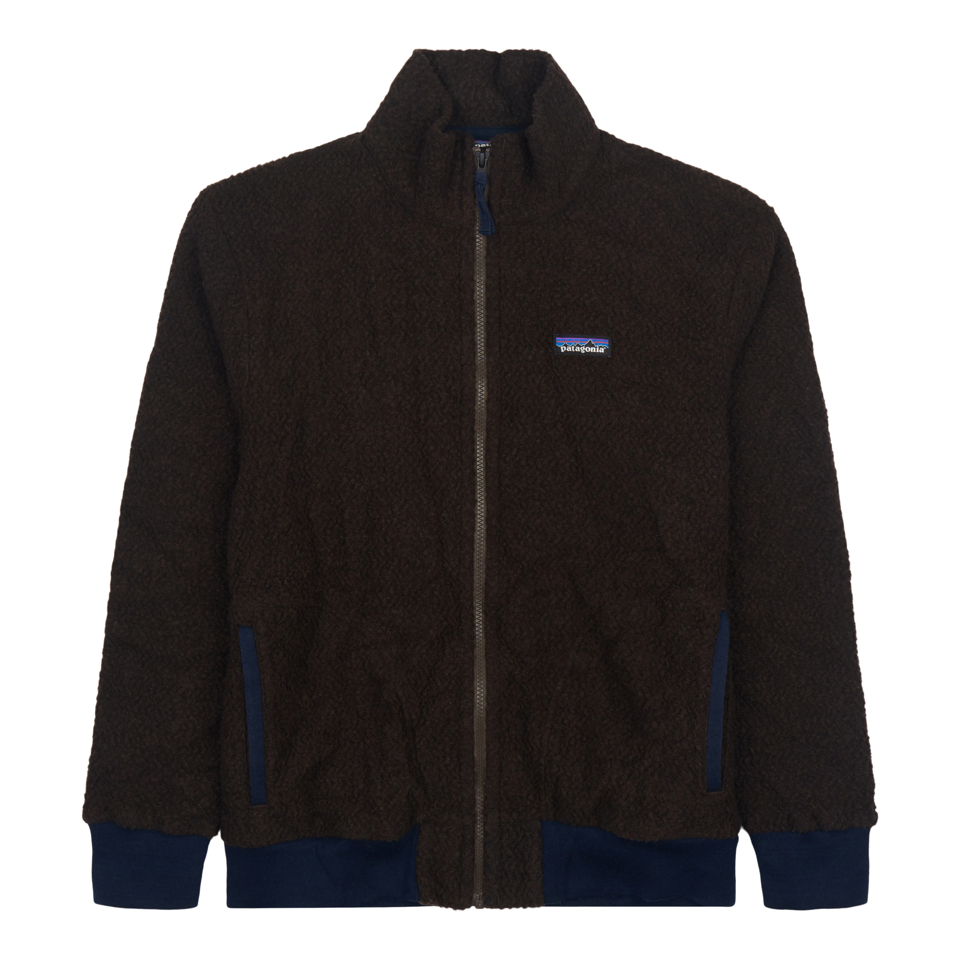 Patagonia Worn Wear Men's Woolyester Fleece Jacket Stone Blue