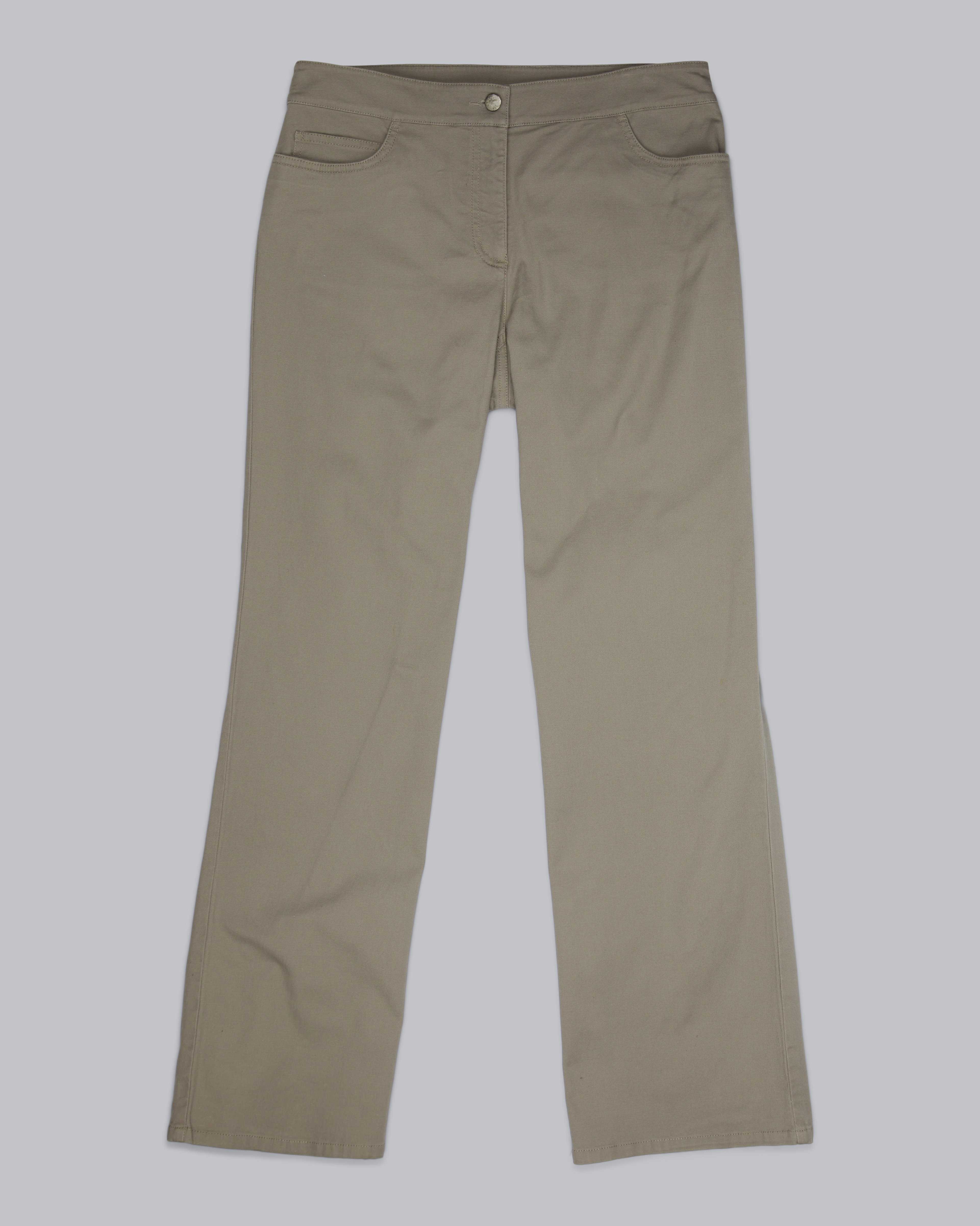 Used Organic Cotton Stretch Canvas Pant Grey