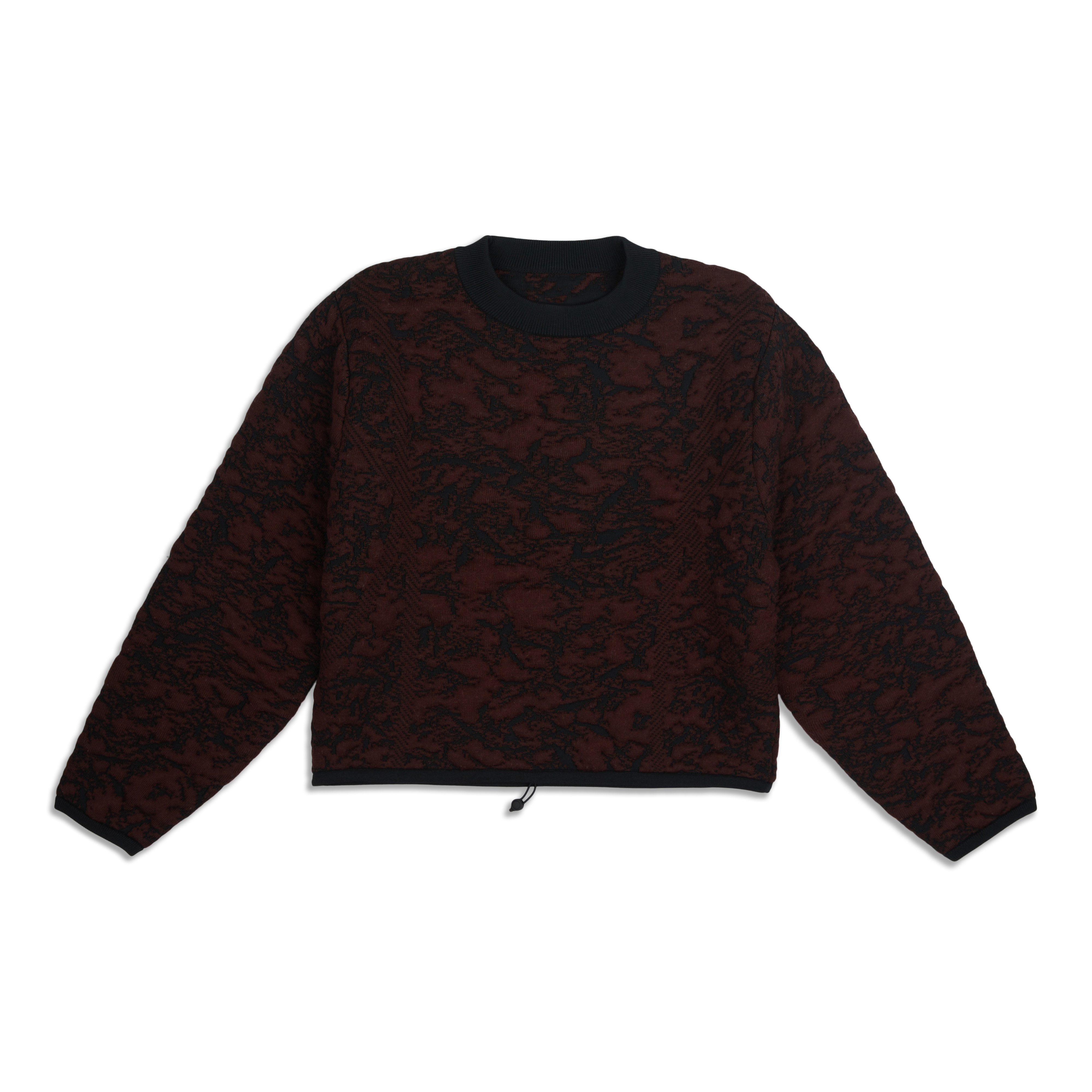 Jacquard Multi-Texture Crewneck Sweater, Women's Hoodies & Sweatshirts