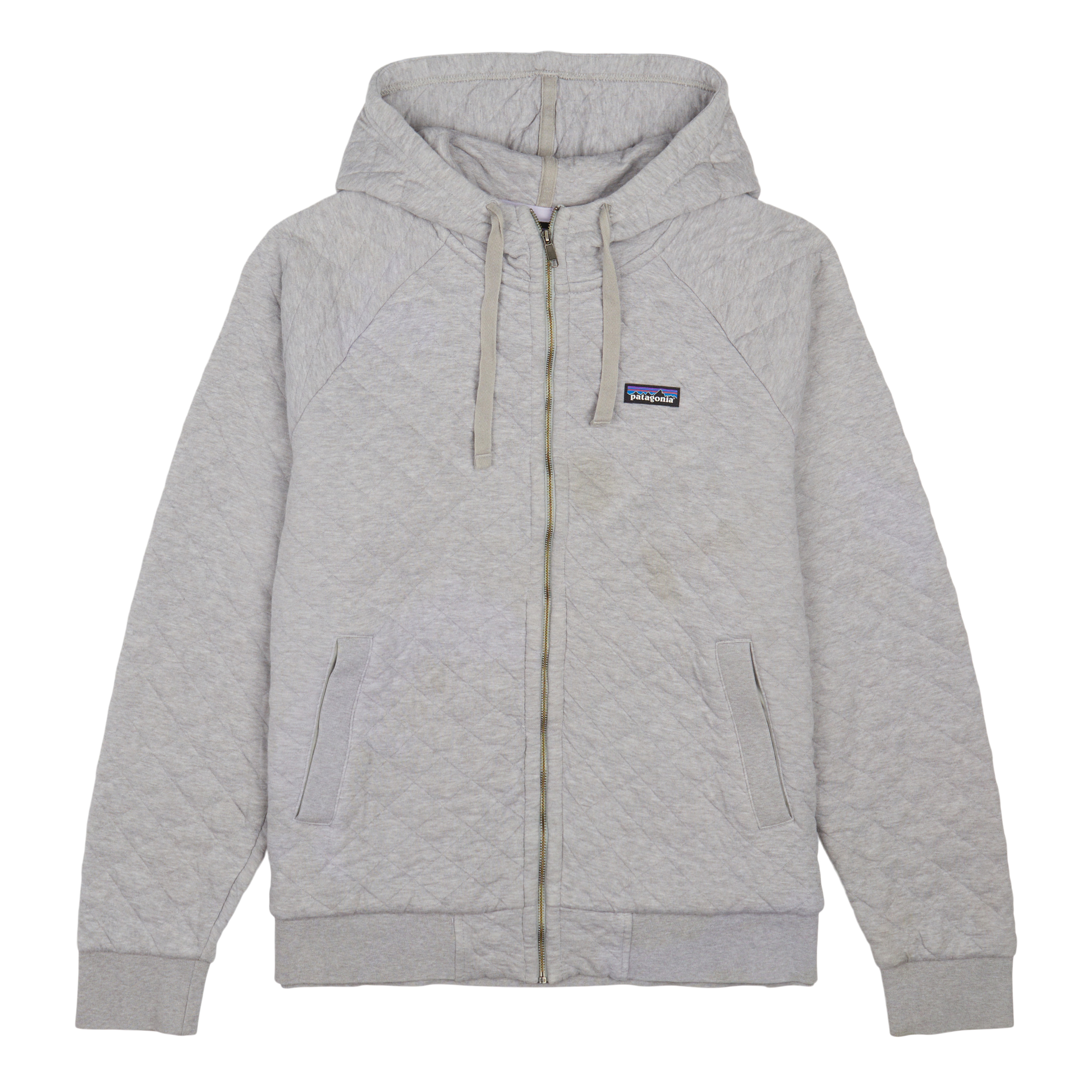 Patagonia Worn Wear Women's Organic Cotton Quilt Hoody Birch White - Used
