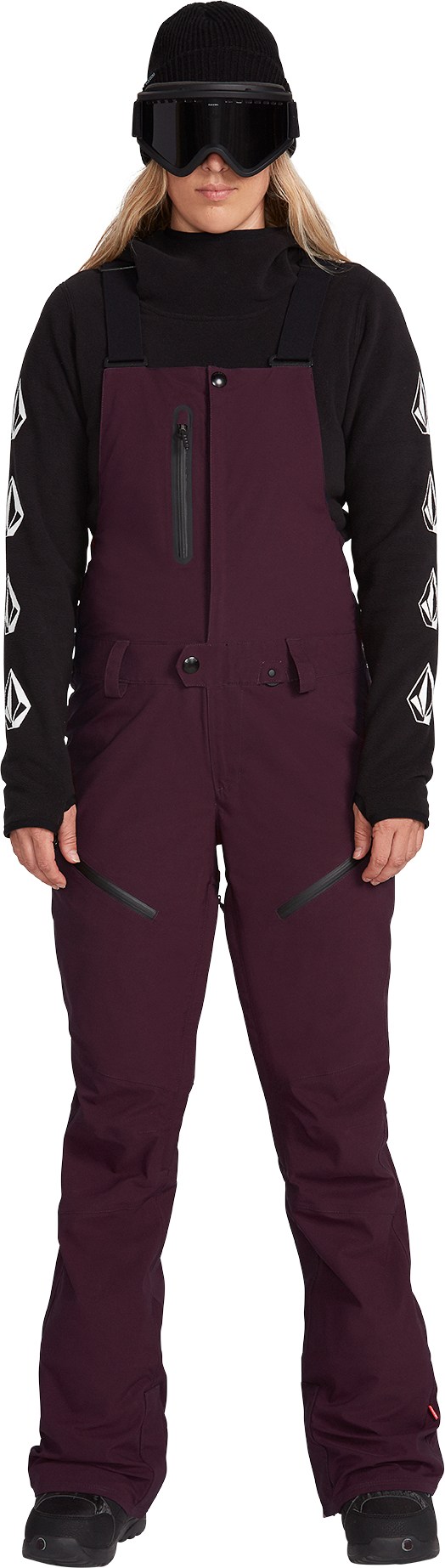 Volcom Womens Snow Pants Elm Stretch Gore-Tex Bib Overall