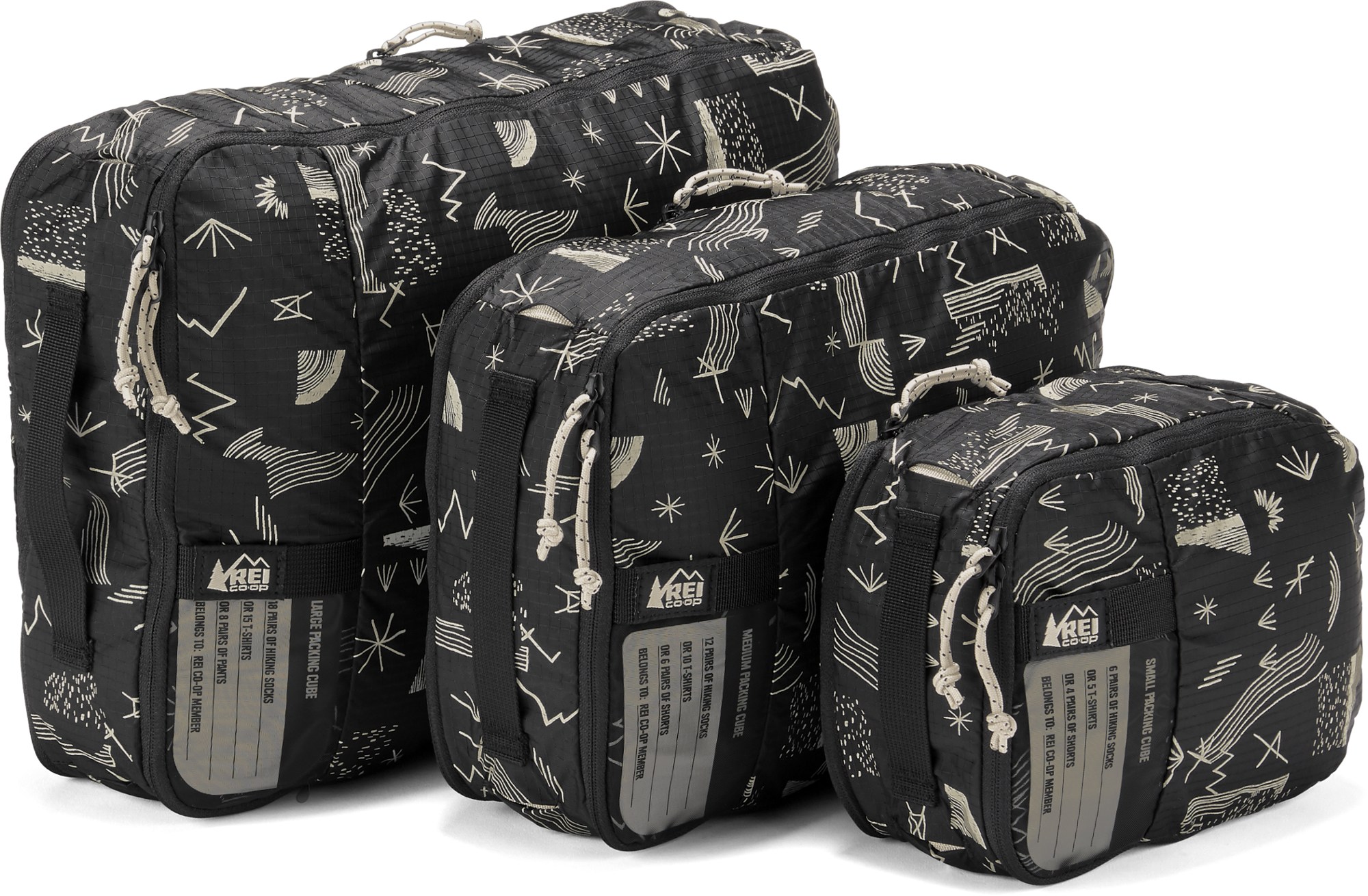 Used REI Co op Expandable Packing Cube Set Small Medium Large REI Co op