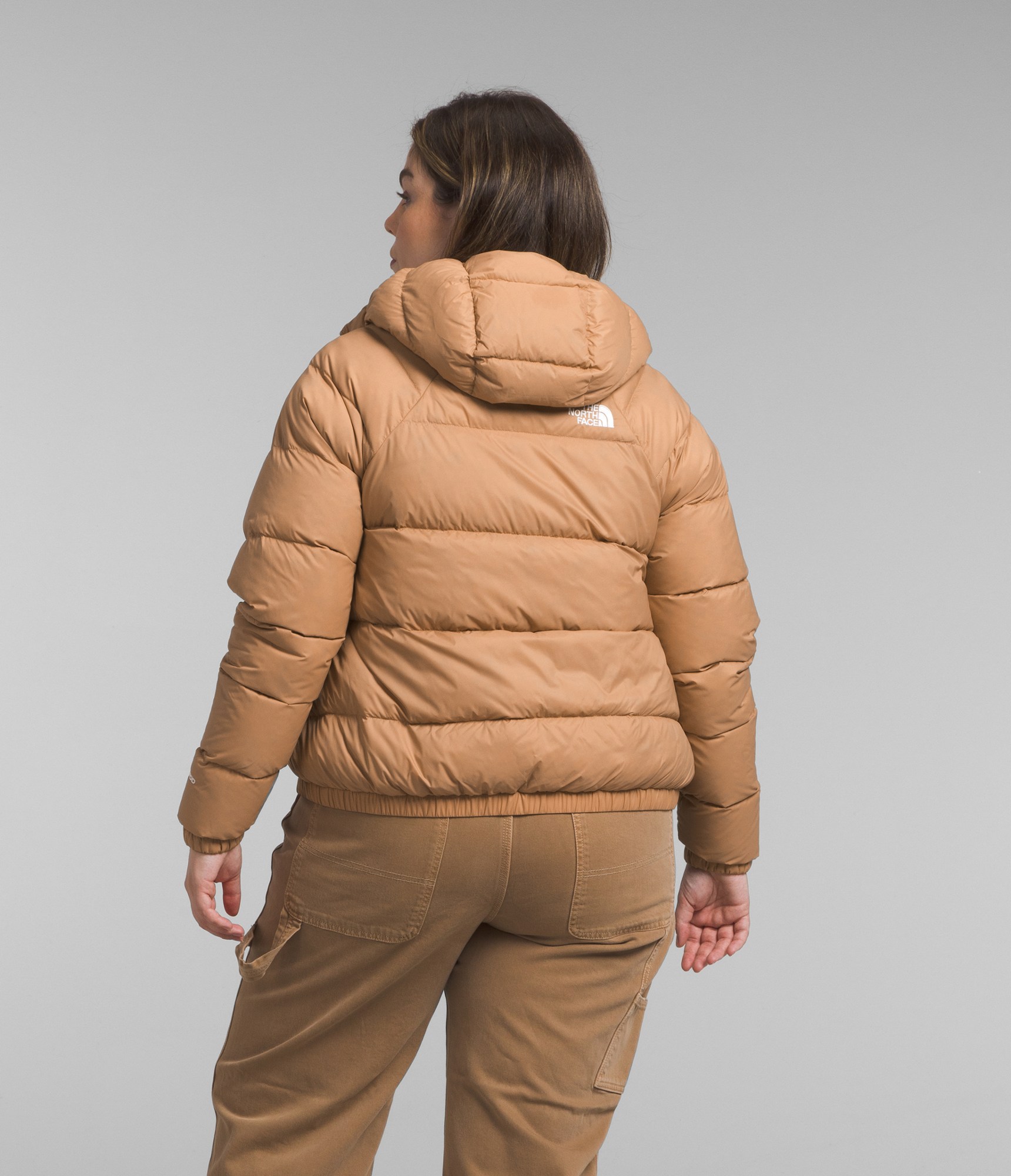 The North Face Puffer Hooded Jacket 600 Down Brown Women’s Size XS Mint