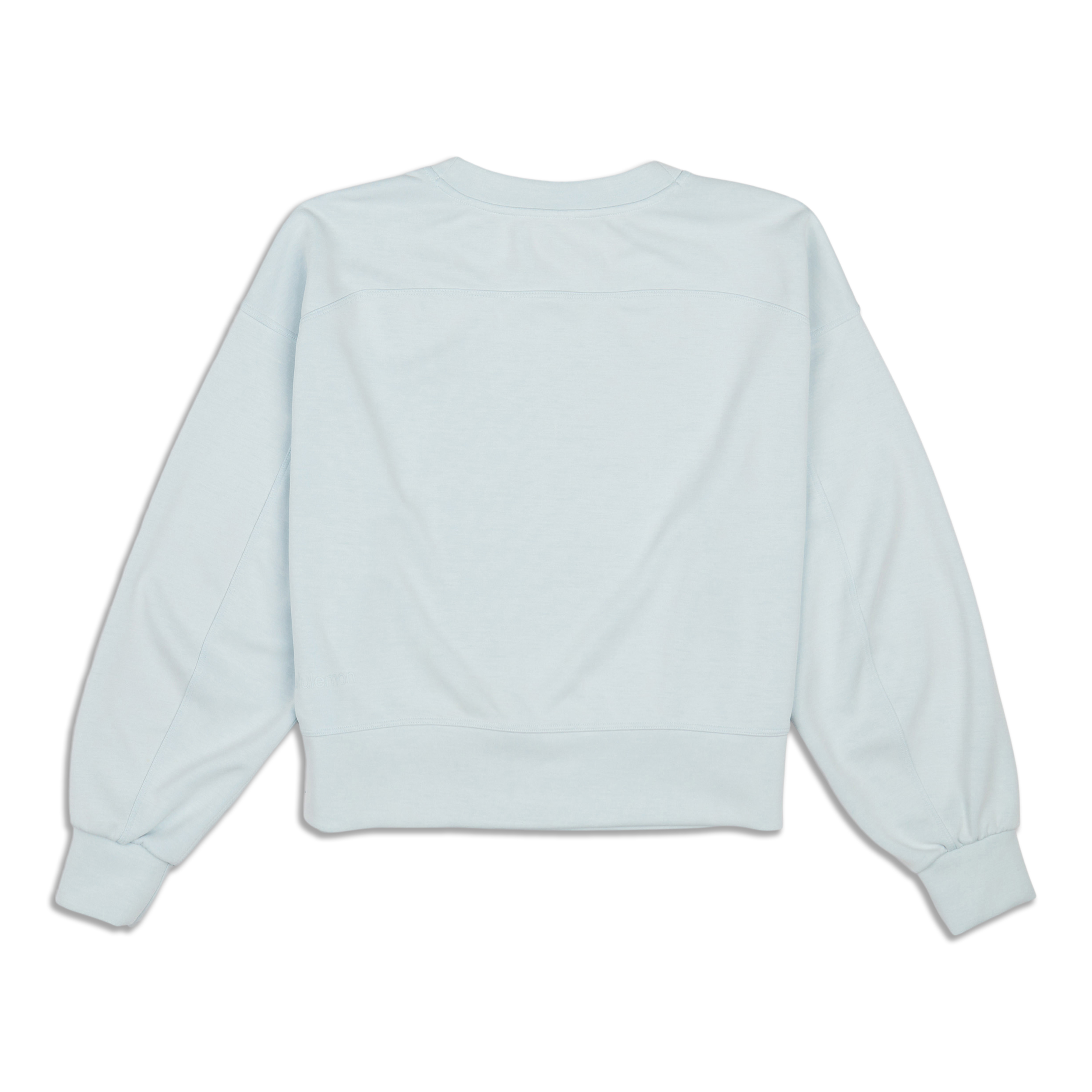 Lululemon Perfectly Oversized Cropped Crew *Softstreme™ - Tidewater Teal -  lulu fanatics