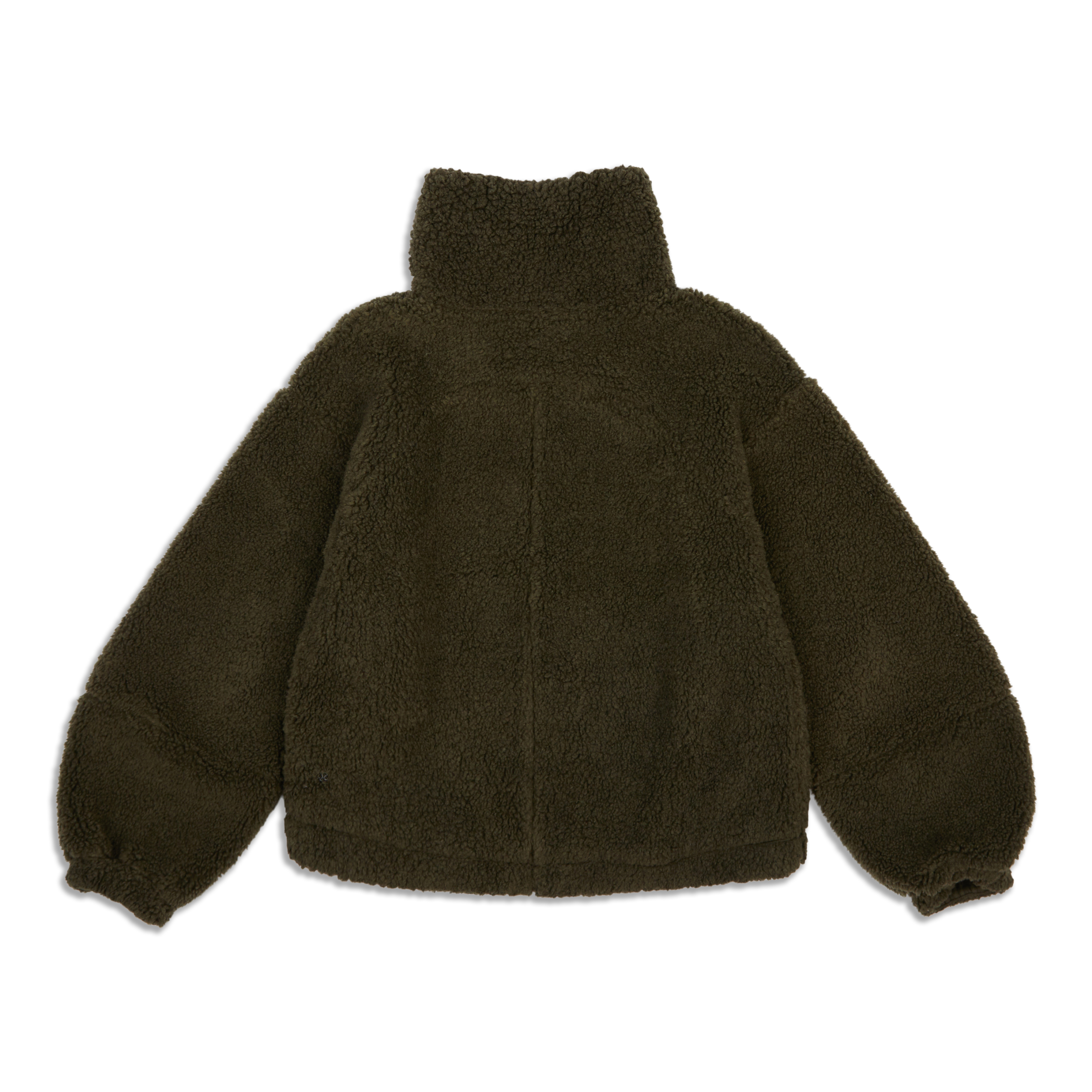 lululemon athletica, Jackets & Coats, Lululemon Cinchable Fleece Zip Up  Jacketbeige