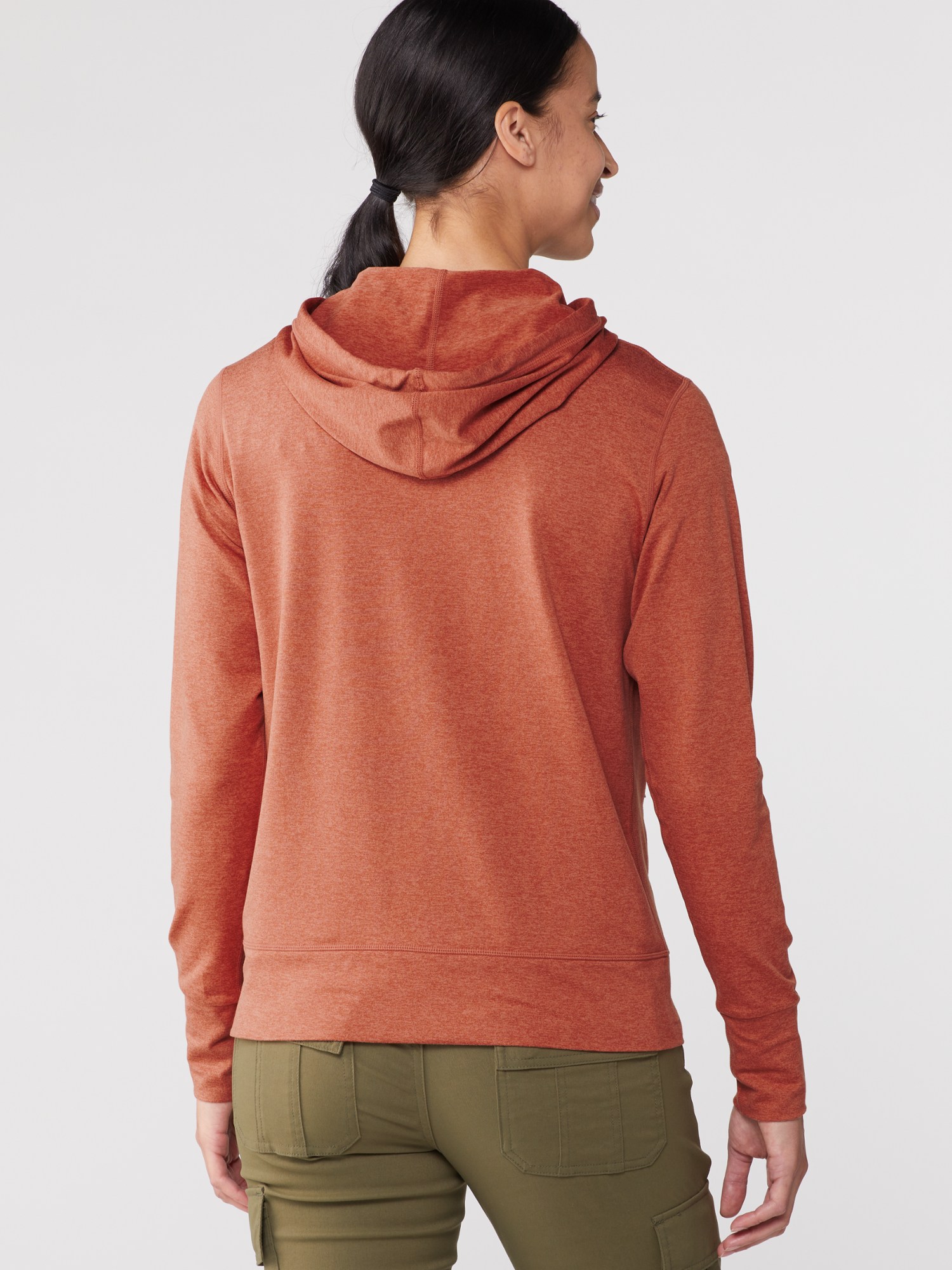 Vuori Halo Performance Hoodie, Cinnamon Heather, XL