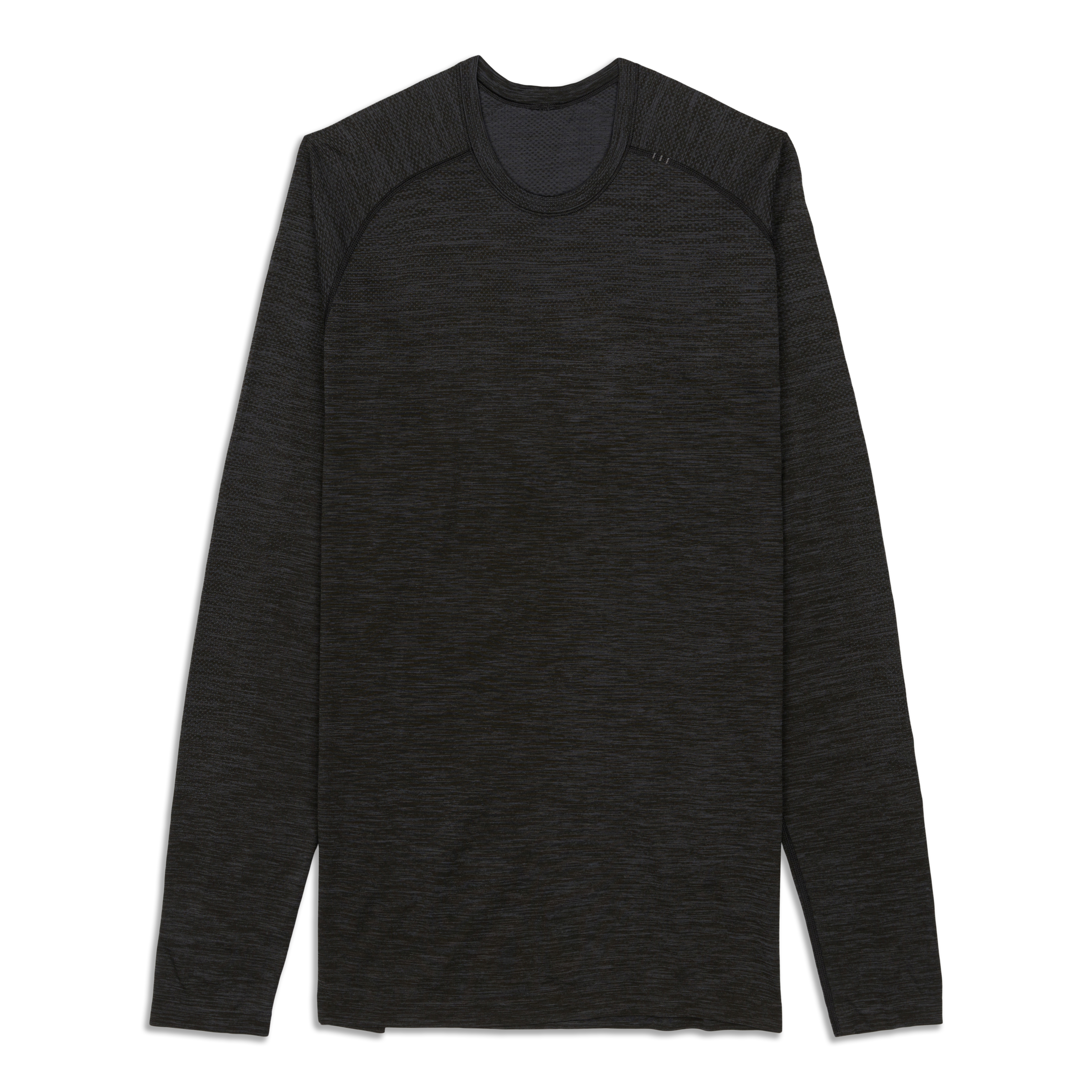 Lululemon Mens Long Sleeve Tops Outlet Shop - Black / Rhino Grey