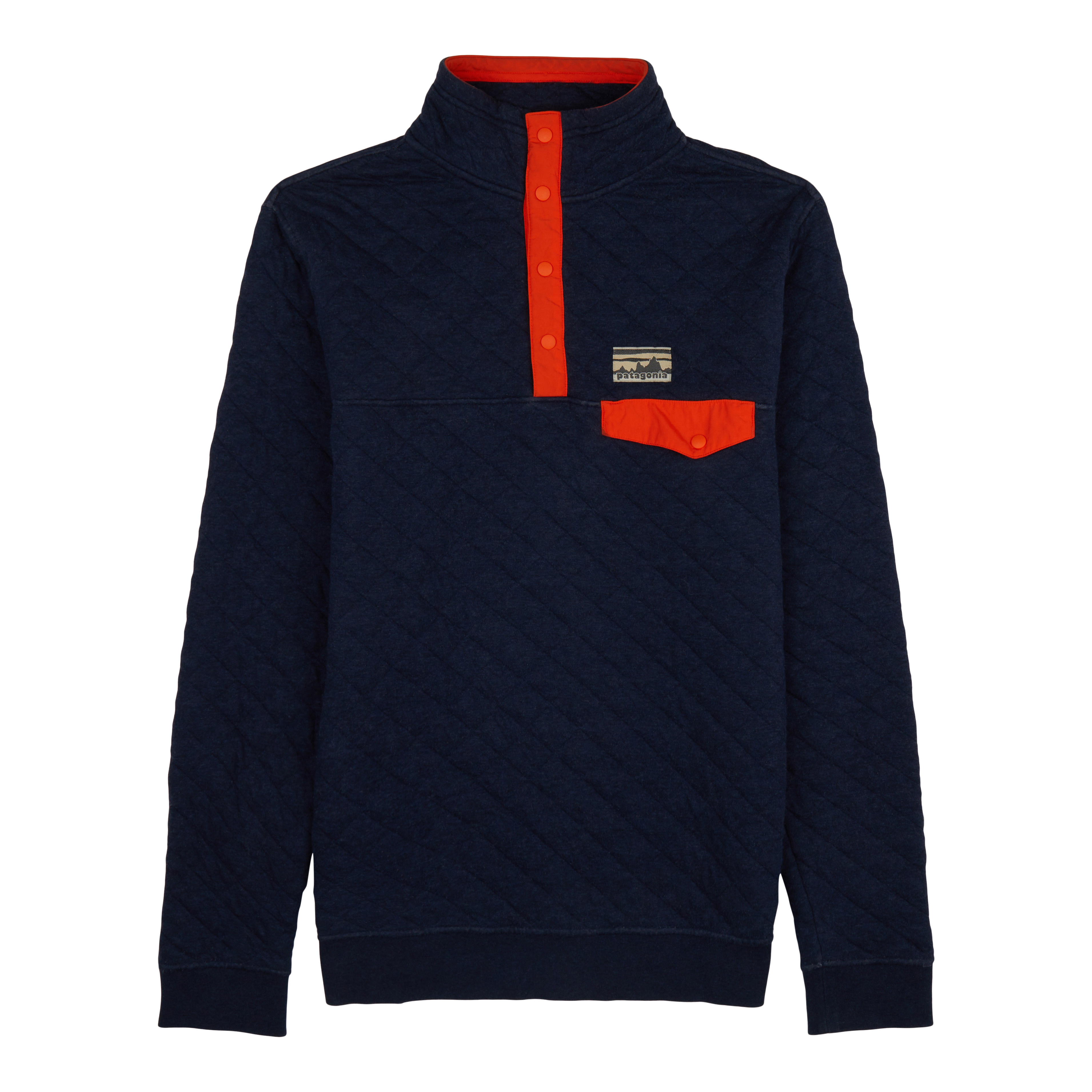 Patagonia Worn Wear Men's Cotton Quilt Snap-T® Pullover Navy