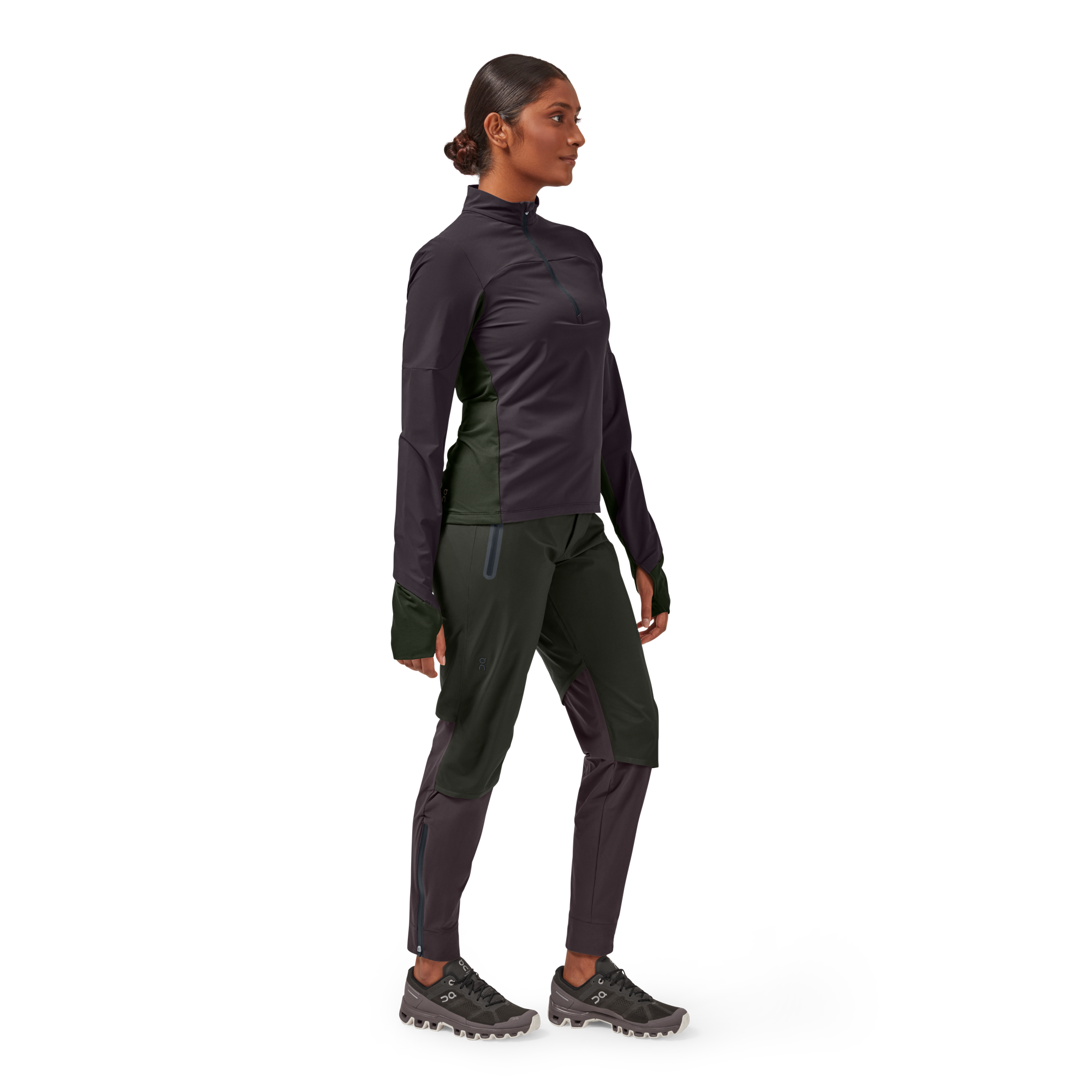 On - Women's Waterproof Pants - Black / Dark